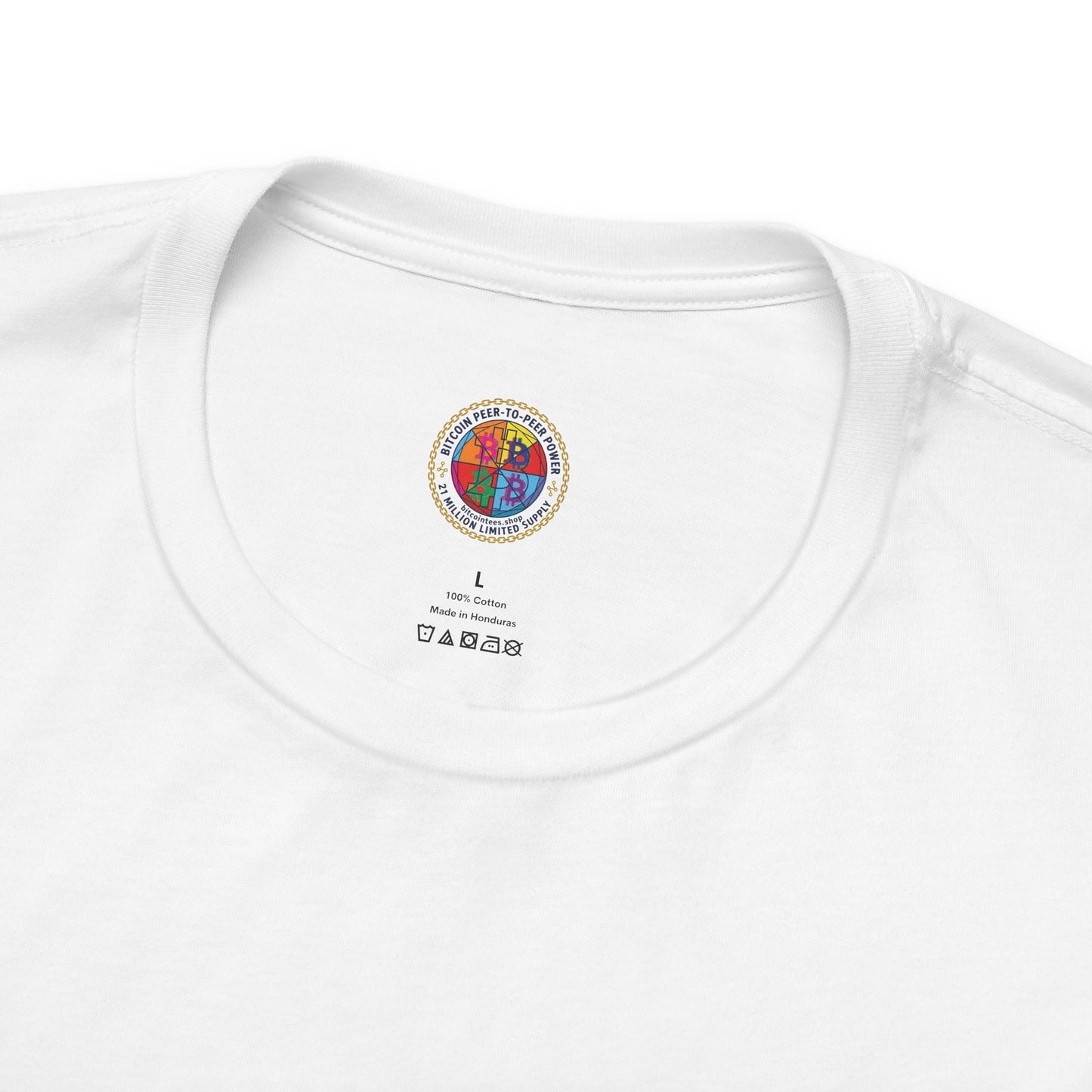 Bitcoin Growth Cartoon Tee — Crypto Stairs Illustration T-Shirt