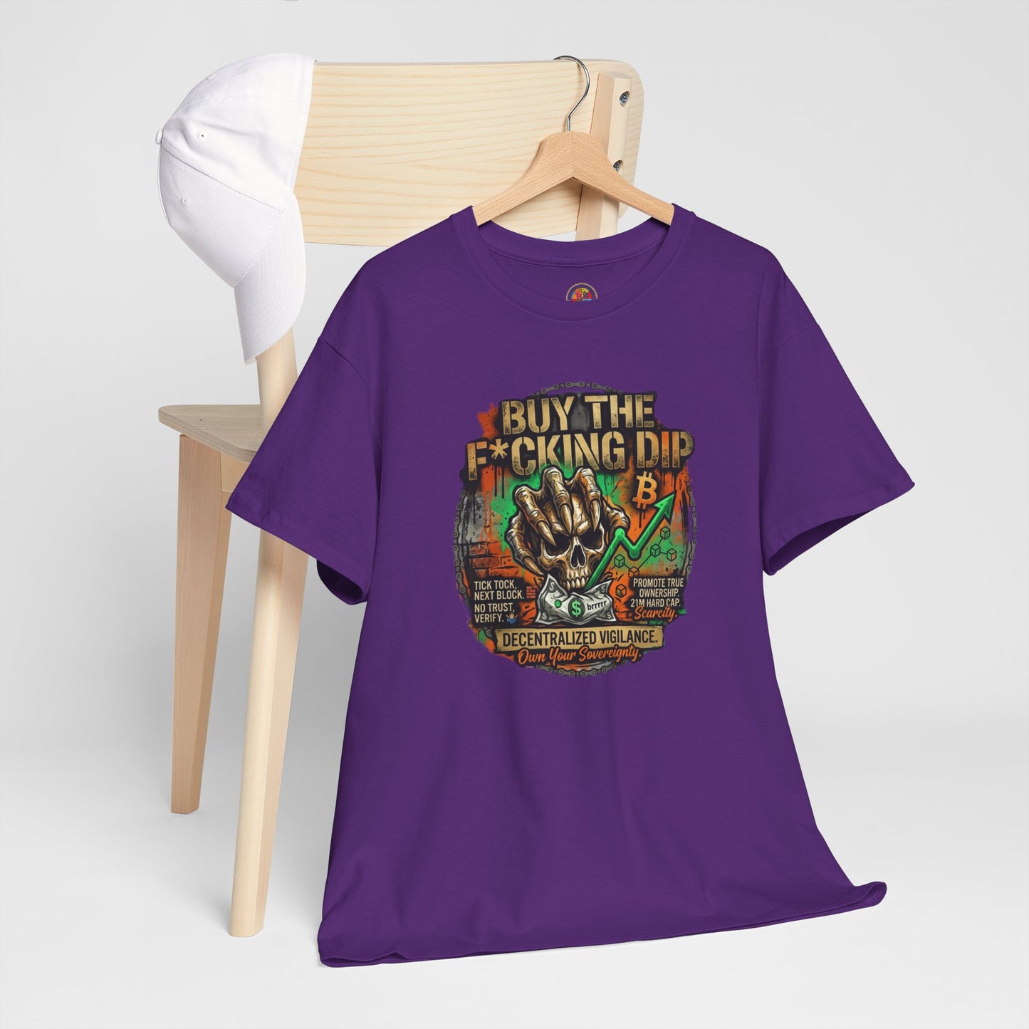 Buy The F*cking Dip Graphic Tee — Stock Market Crypto HODL Trading Shirt