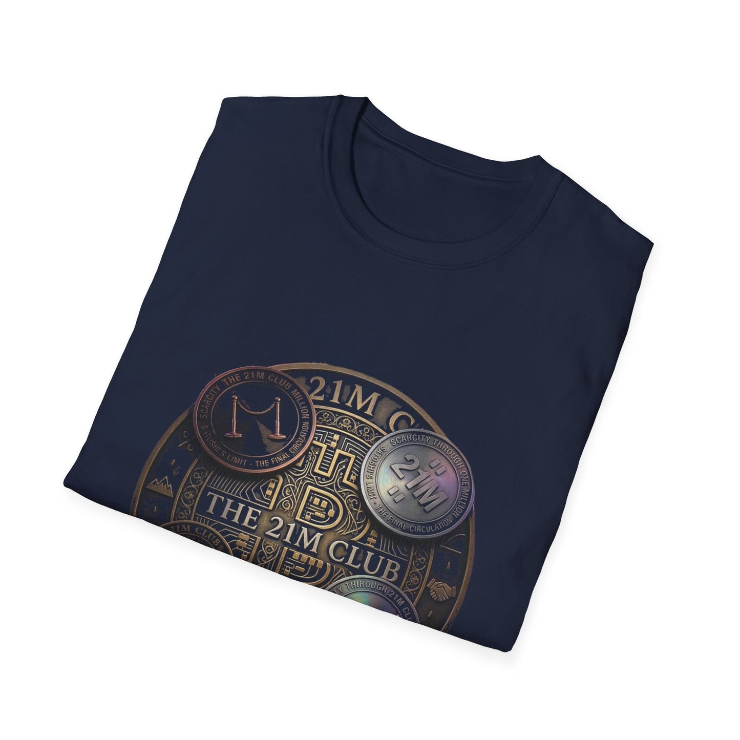 Vintage 21M Club Coin Circle T-Shirt — Retro Currency Graphic Tee