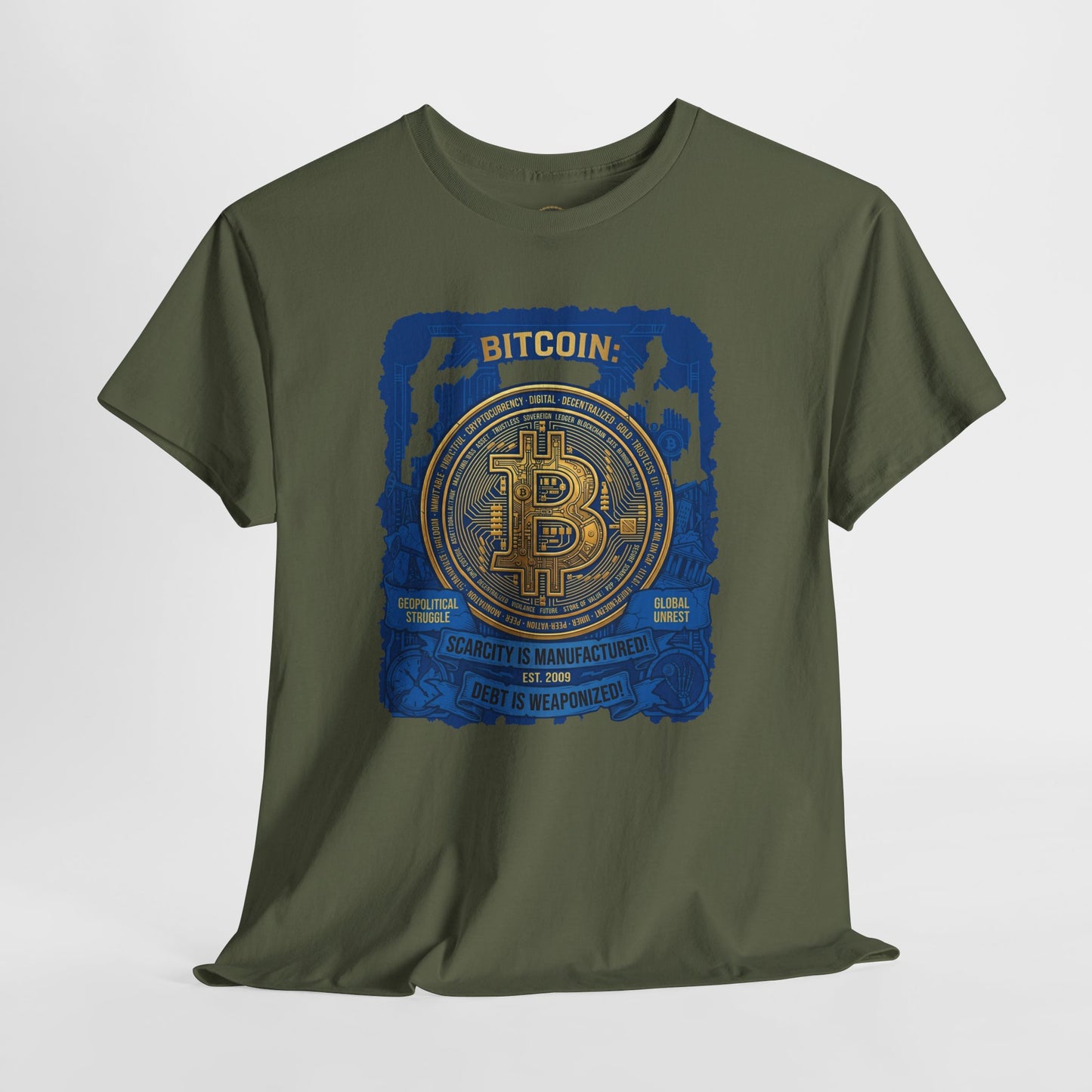 Bitcoin Vintage Coin Graphic Tee — Crypto Enthusiast T-Shirt