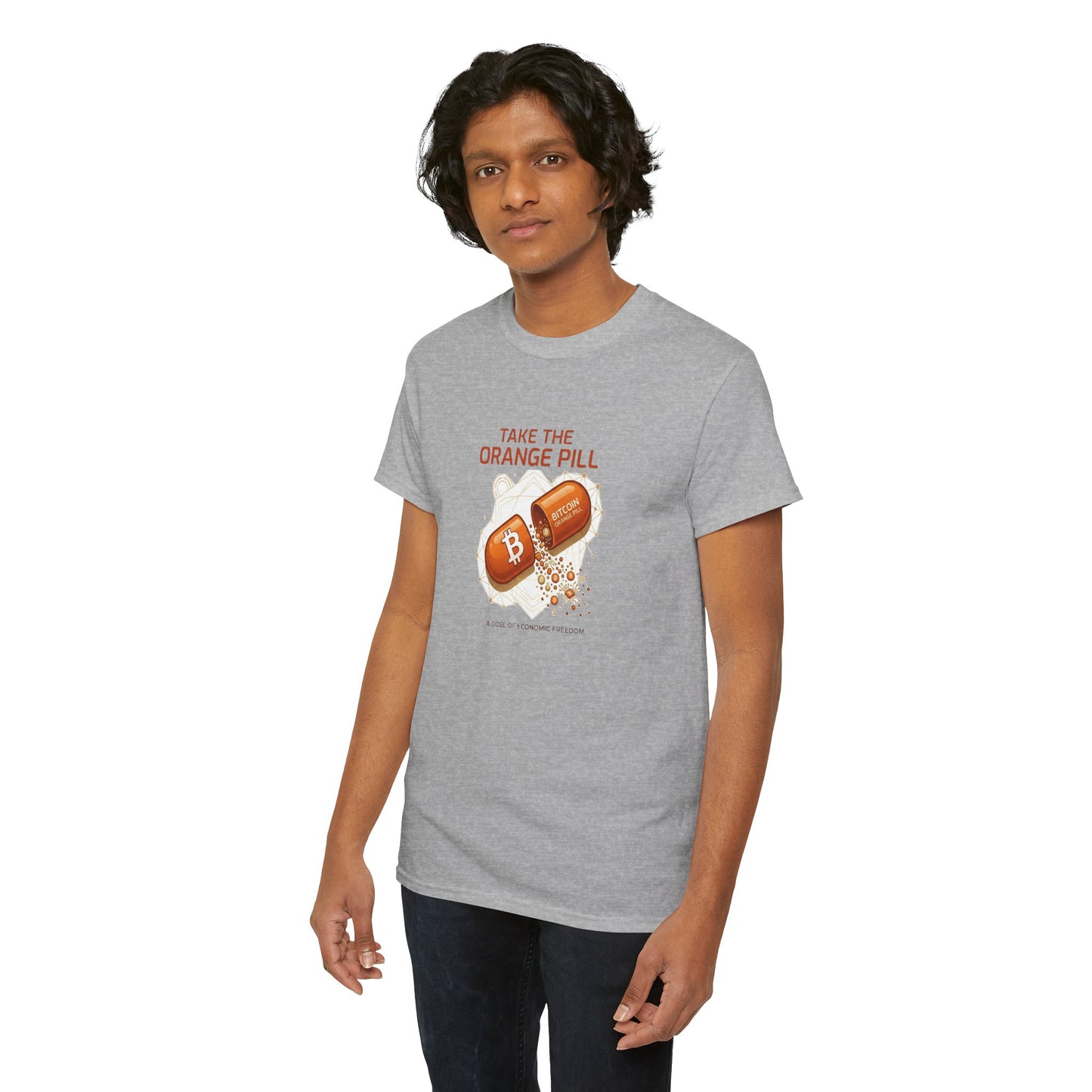 Bitcoin 'Take The Orange Pill' Graphic Tee