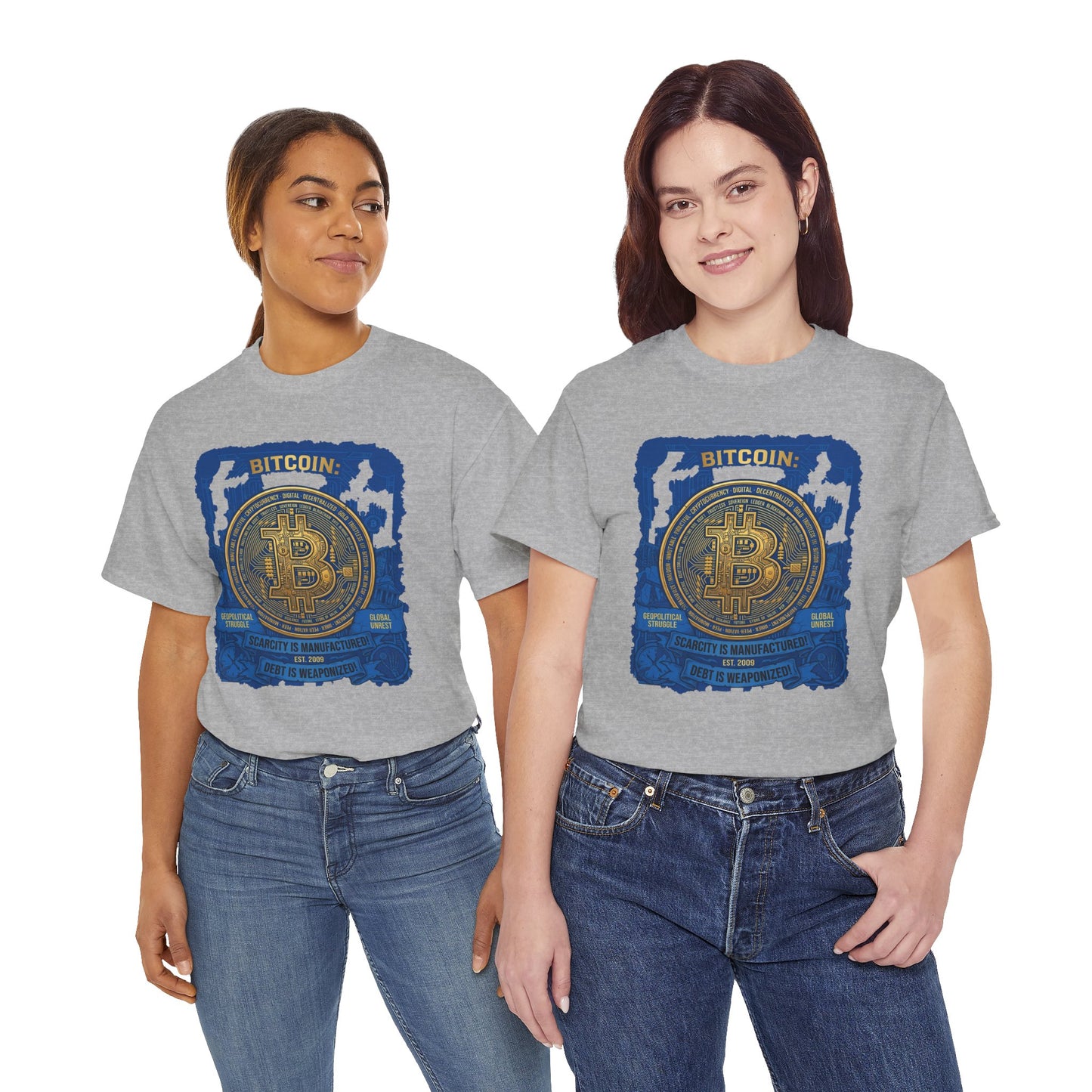 Bitcoin Vintage Coin Graphic Tee — Crypto Enthusiast T-Shirt