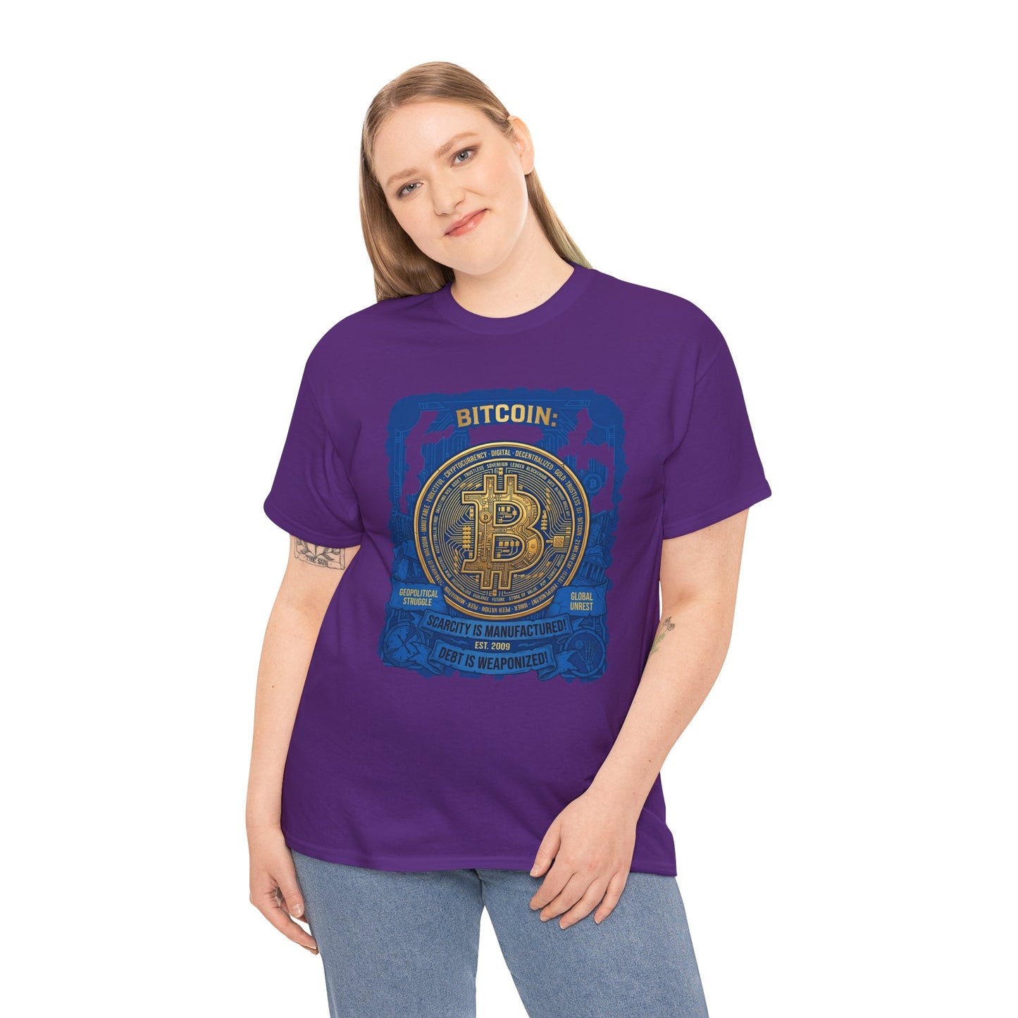 Bitcoin Vintage Coin Graphic Tee — Crypto Enthusiast T-Shirt