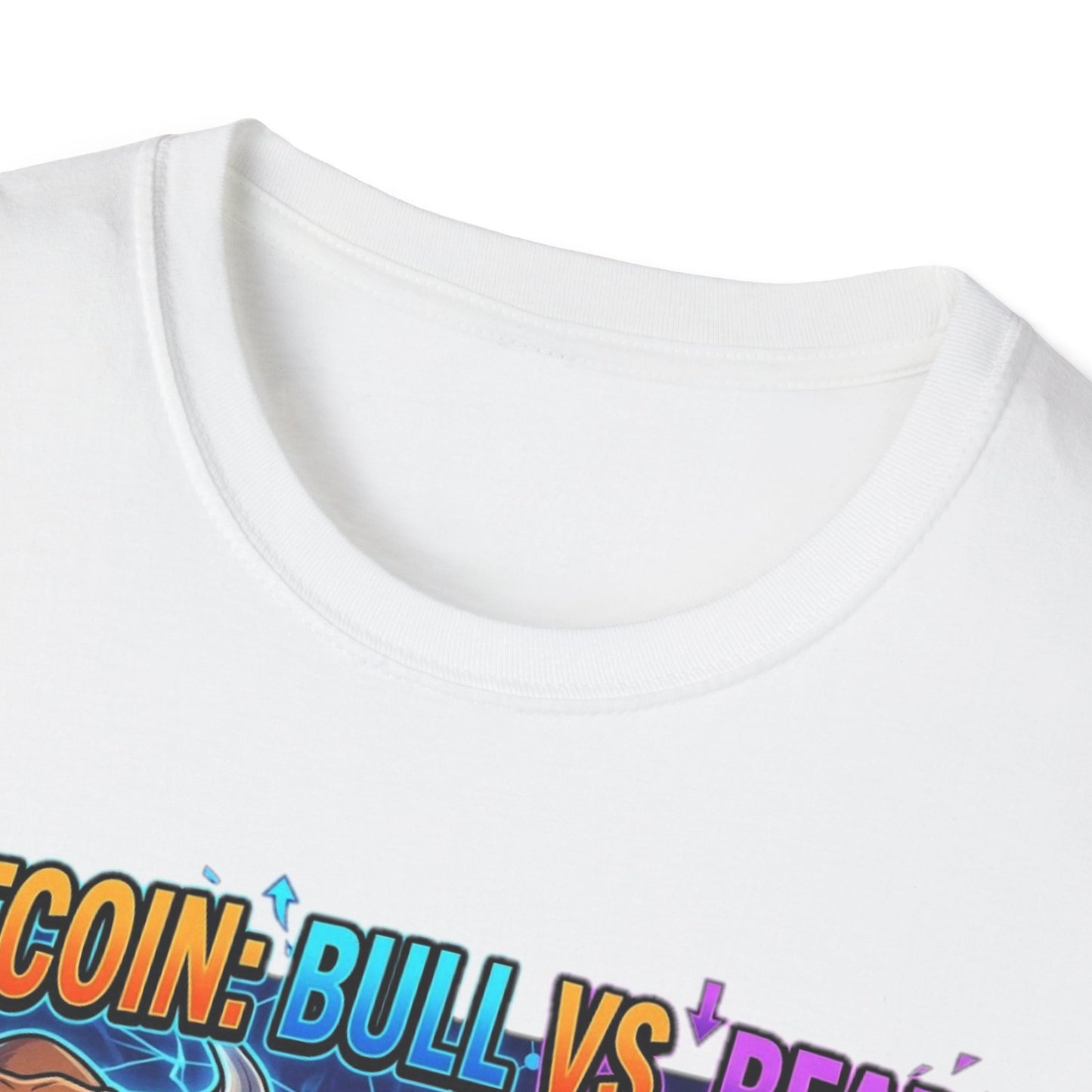 Bitcoin Bull vs Bear T-Shirt - 'The Decentralized Battle' Crypto Graphic Tee