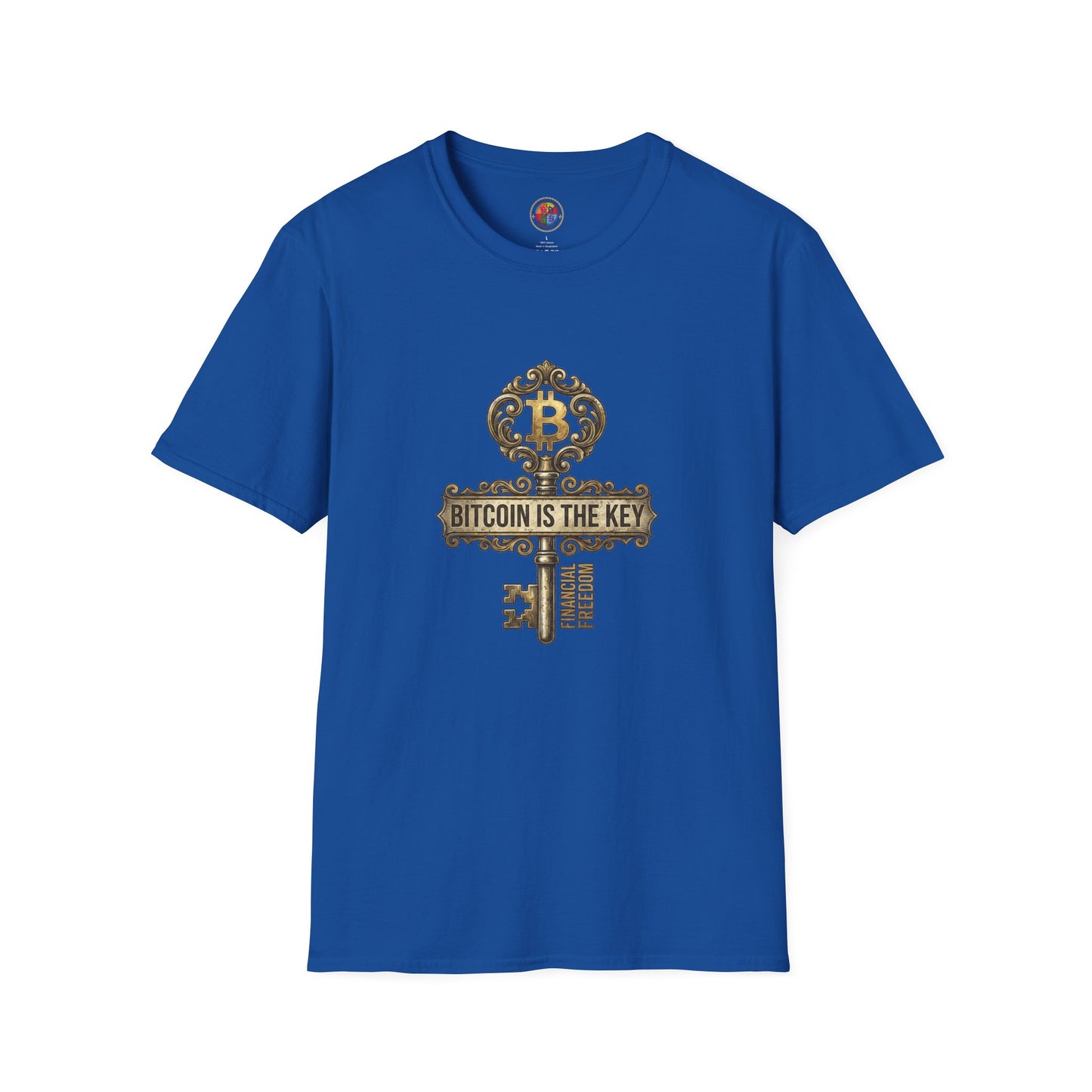 Bitcoin Is The Key Graphic T-Shirt — Vintage Key Crypto Tee