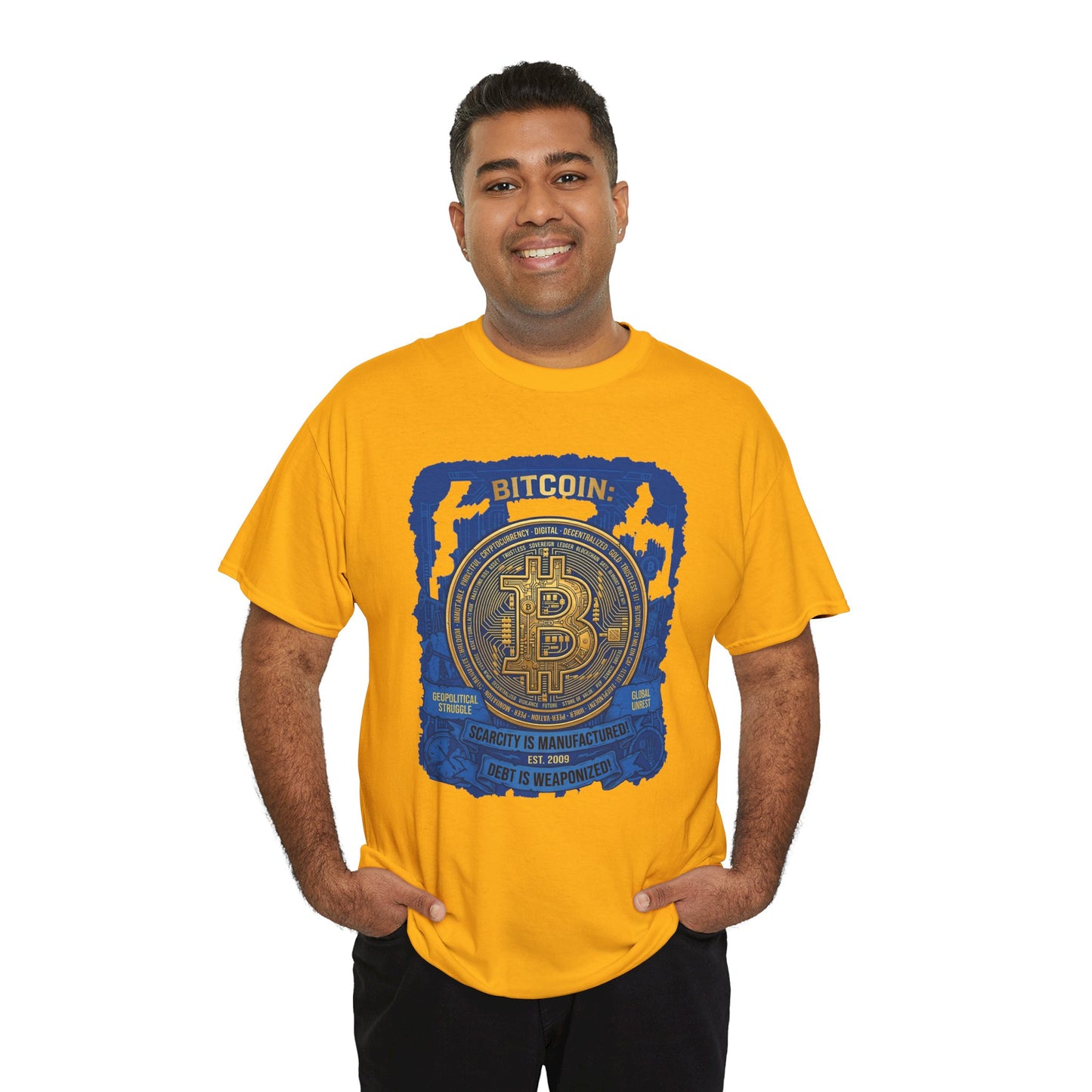 Bitcoin Vintage Coin Graphic Tee — Crypto Enthusiast T-Shirt