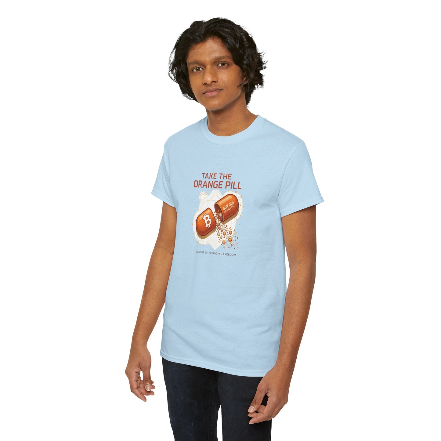 Bitcoin 'Take The Orange Pill' Graphic Tee