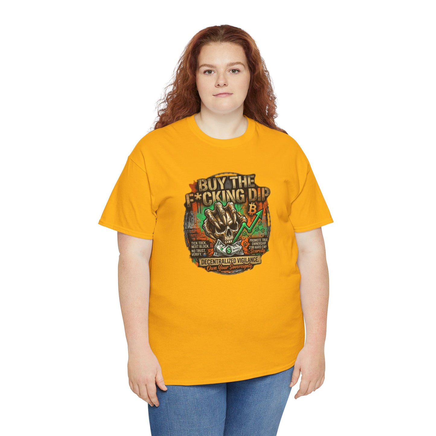 Buy The F*cking Dip Graphic Tee — Stock Market Crypto HODL Trading Shirt