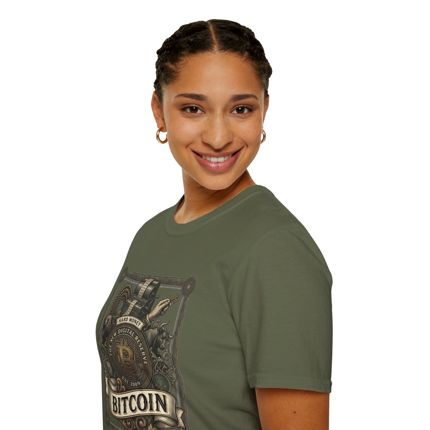 Bitcoin Steampunk T-Shirt — Vintage Crypto Emblem Tee