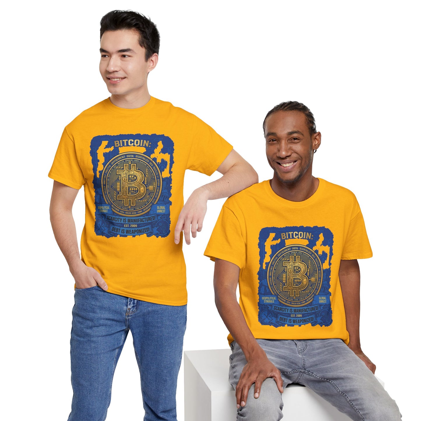 Bitcoin Vintage Coin Graphic Tee — Crypto Enthusiast T-Shirt