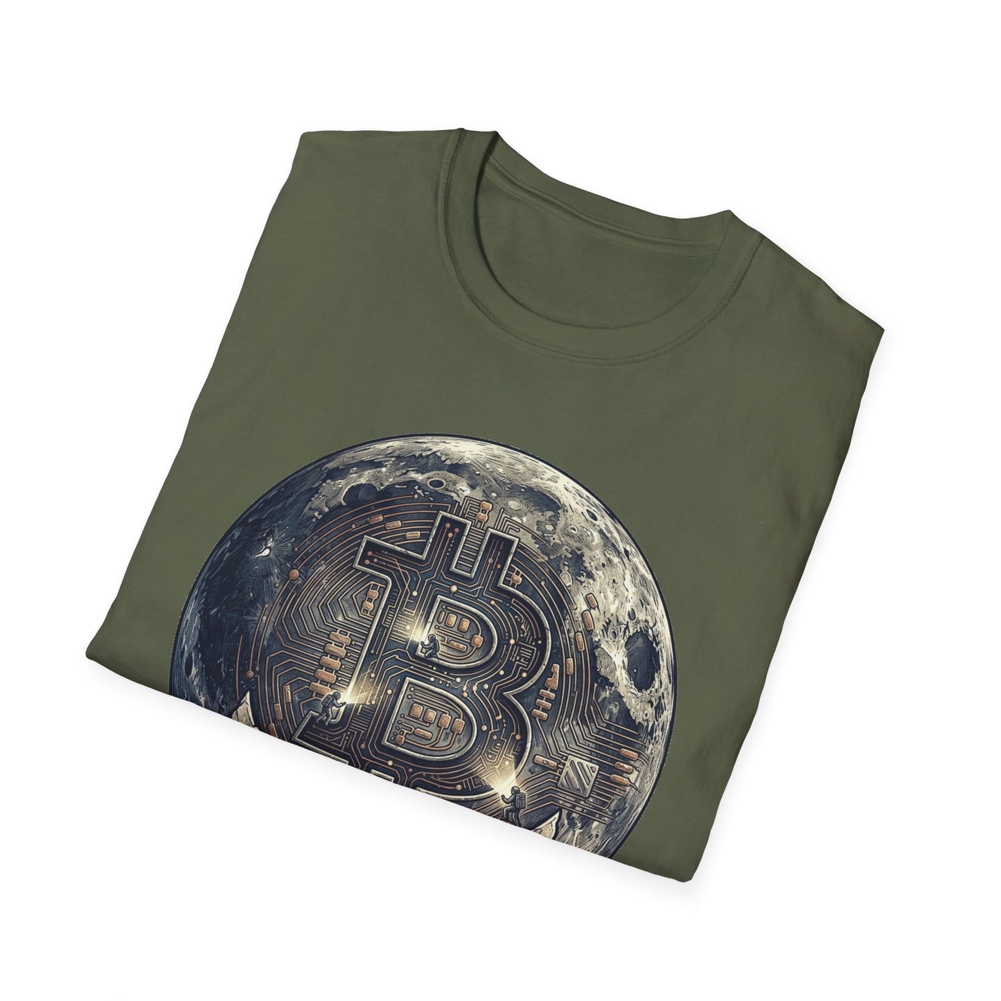 Bitcoin Moon Graphic T-Shirt — “In Crypto We Trust” Crypto Enthusiast Tee