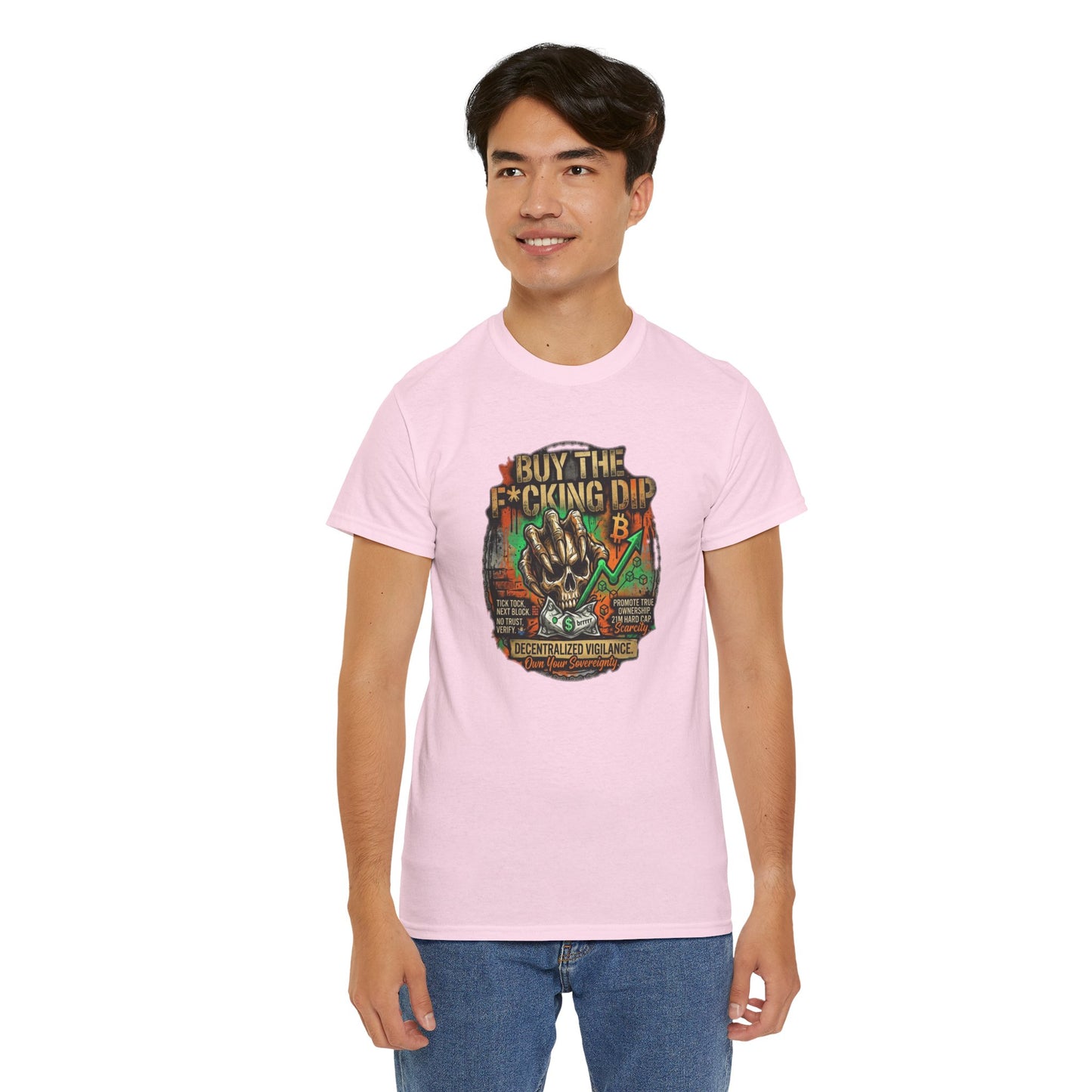 Buy The F*cking Dip Graphic Tee — Stock Market Crypto HODL Trading Shirt