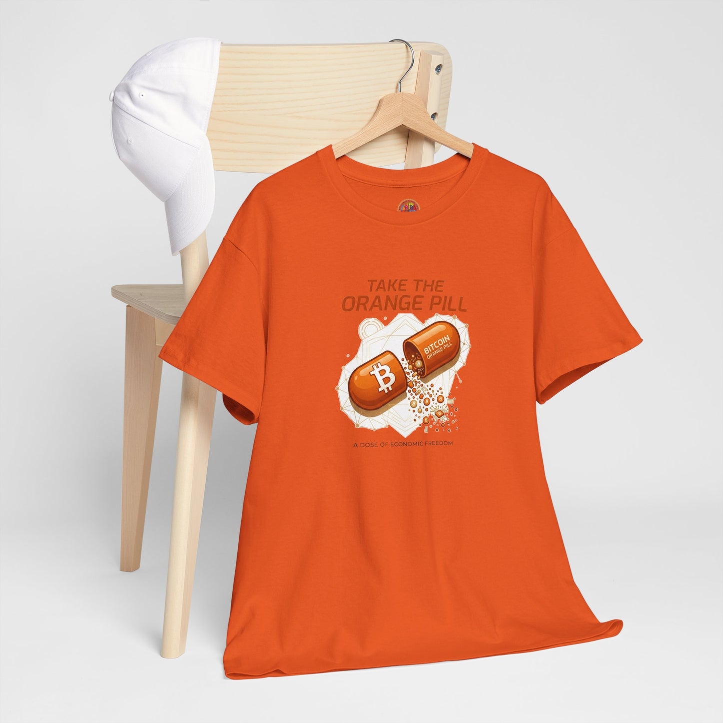 Bitcoin 'Take The Orange Pill' Graphic Tee