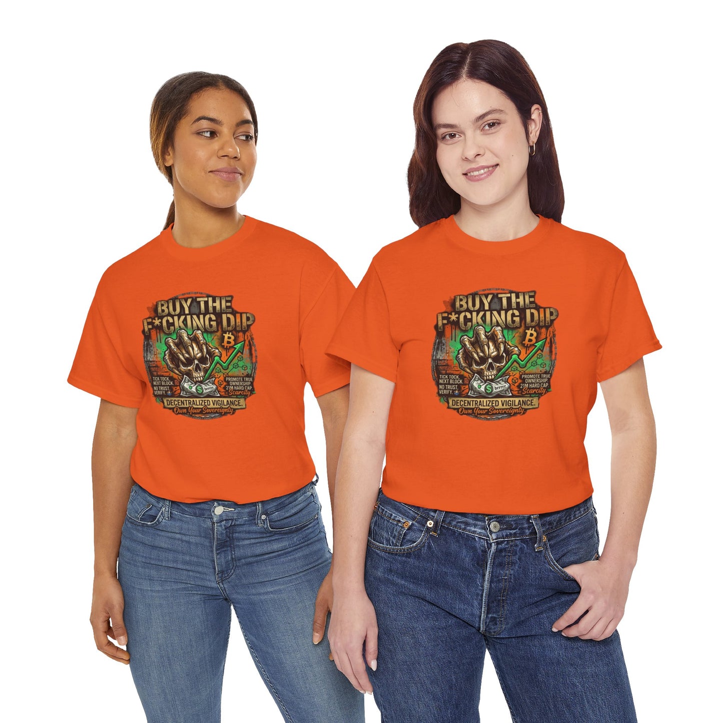 Buy The F*cking Dip Graphic Tee — Stock Market Crypto HODL Trading Shirt