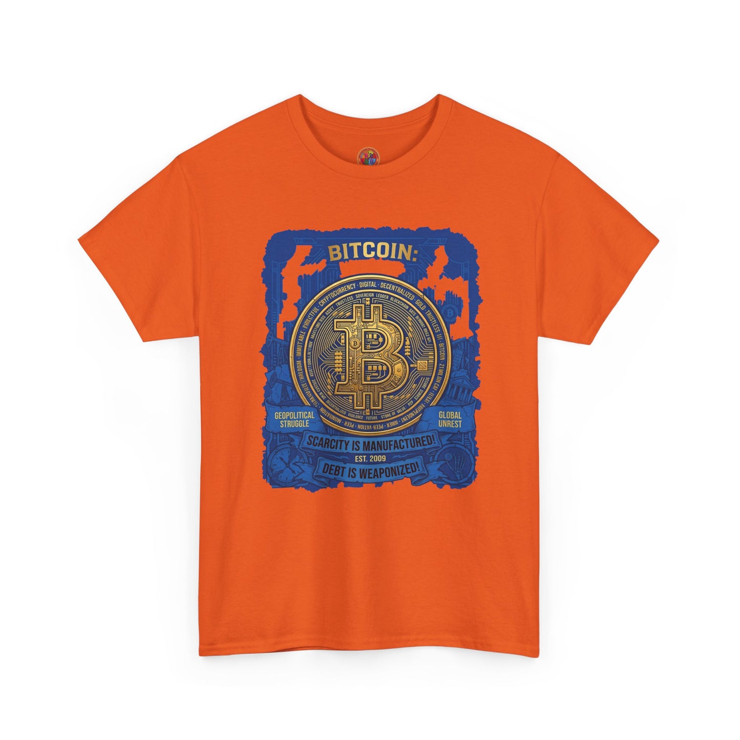 Bitcoin Vintage Coin Graphic Tee — Crypto Enthusiast T-Shirt