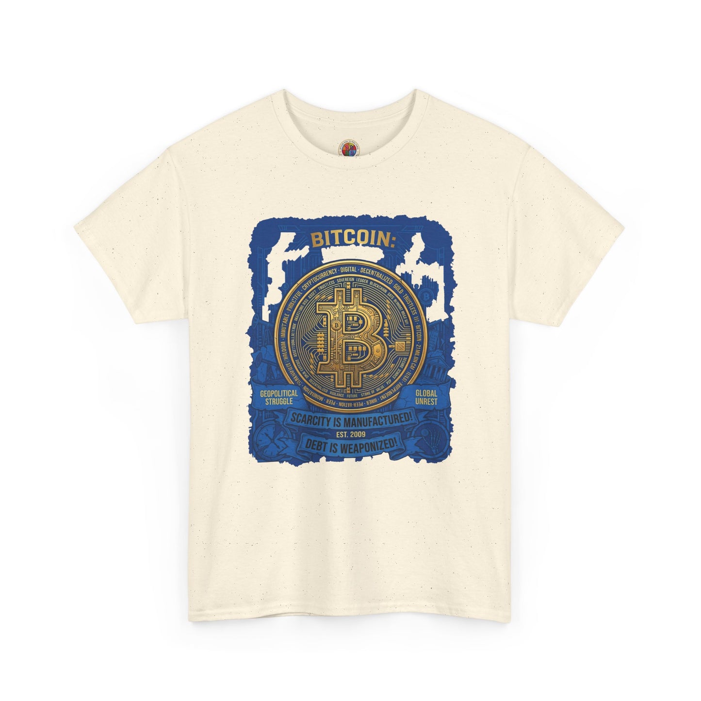 Bitcoin Vintage Coin Graphic Tee — Crypto Enthusiast T-Shirt