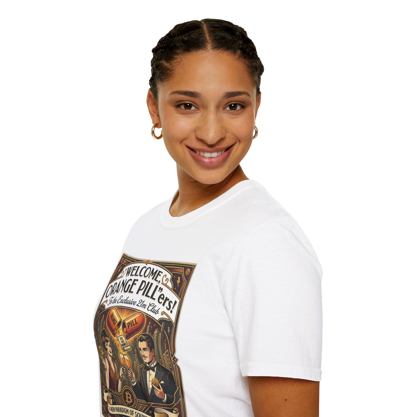 Vintage 'Welcome Orange Pill' T-Shirt — Retro Apothecary Graphic Tee