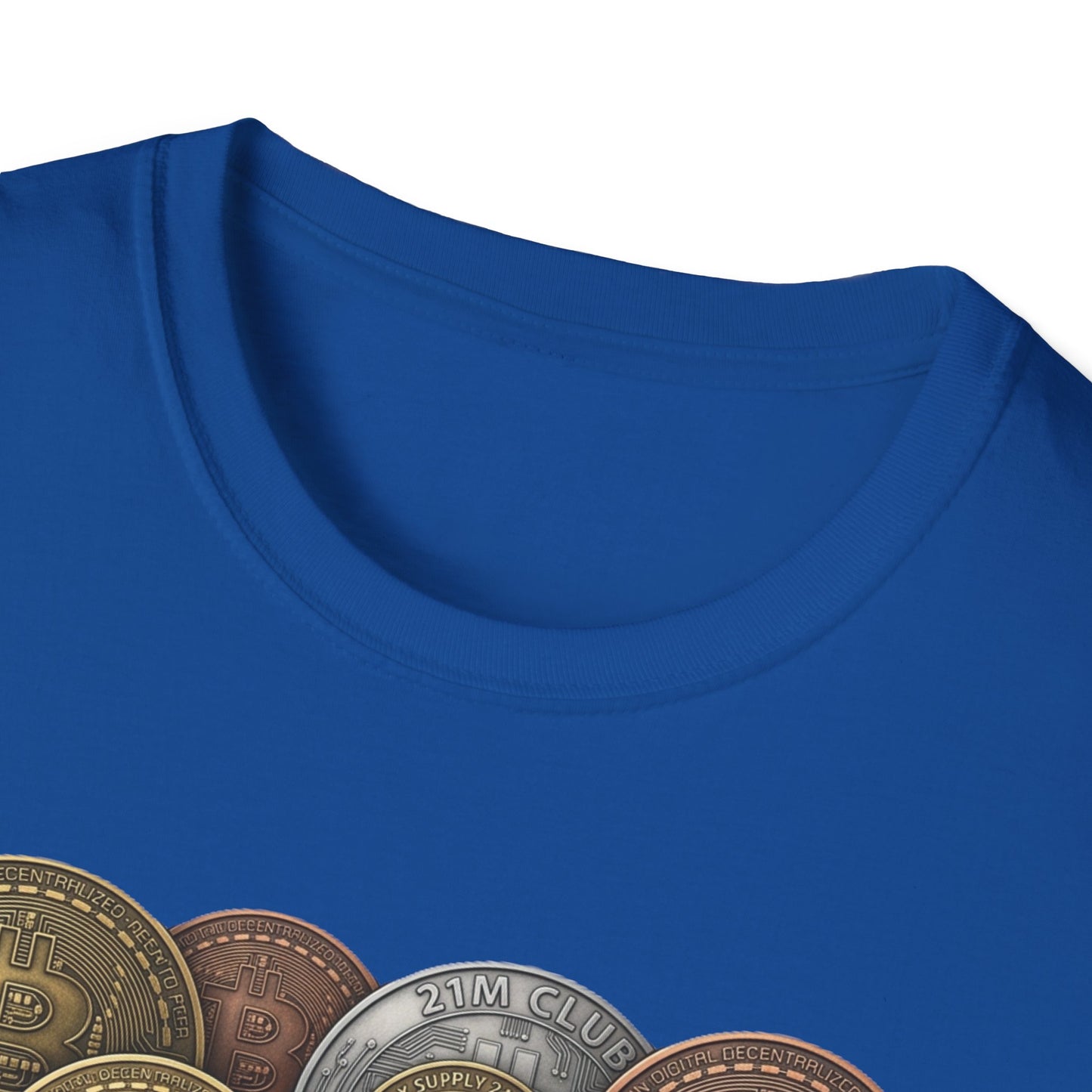 21M Club Coins Stack T-Shirt — Bitcoin & Altcoin Vintage Coins Tee