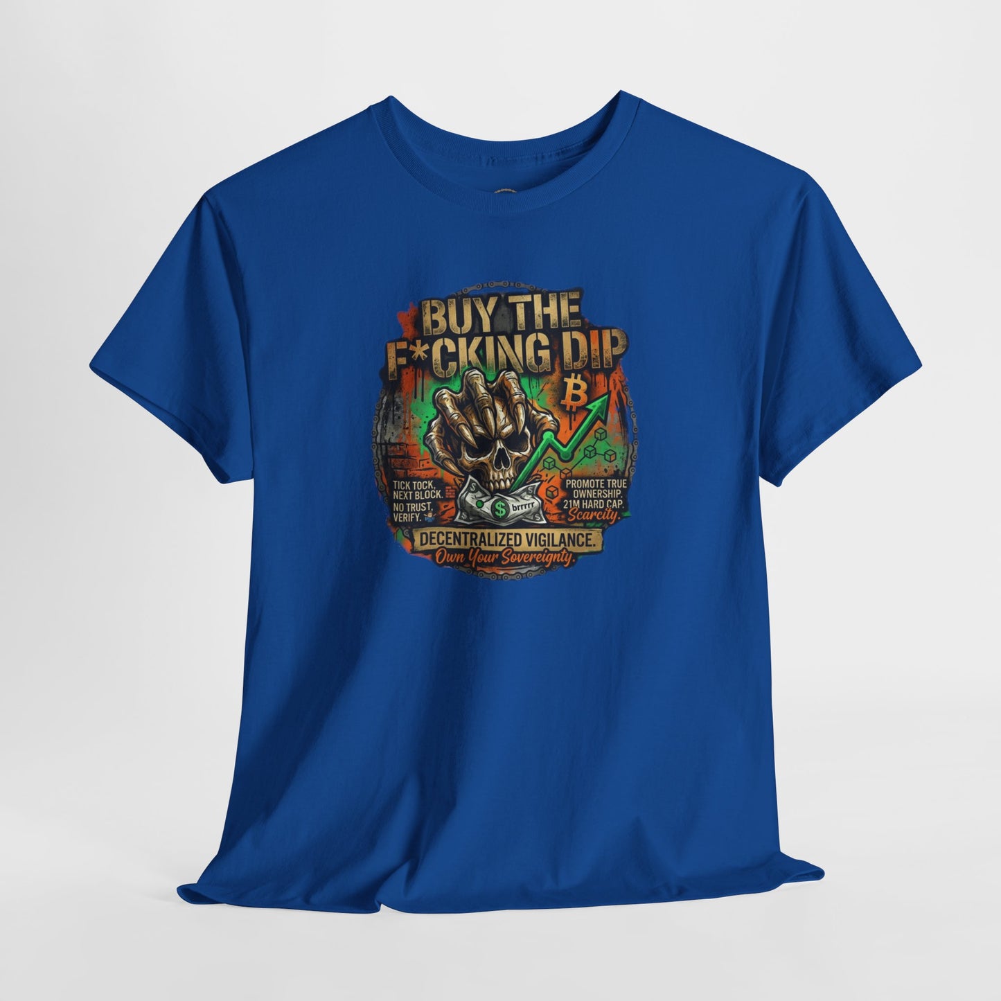 Buy The F*cking Dip Graphic Tee — Stock Market Crypto HODL Trading Shirt