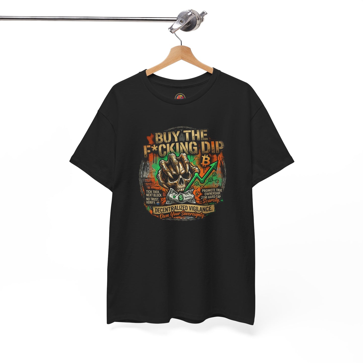 Buy The F*cking Dip Graphic Tee — Stock Market Crypto HODL Trading Shirt
