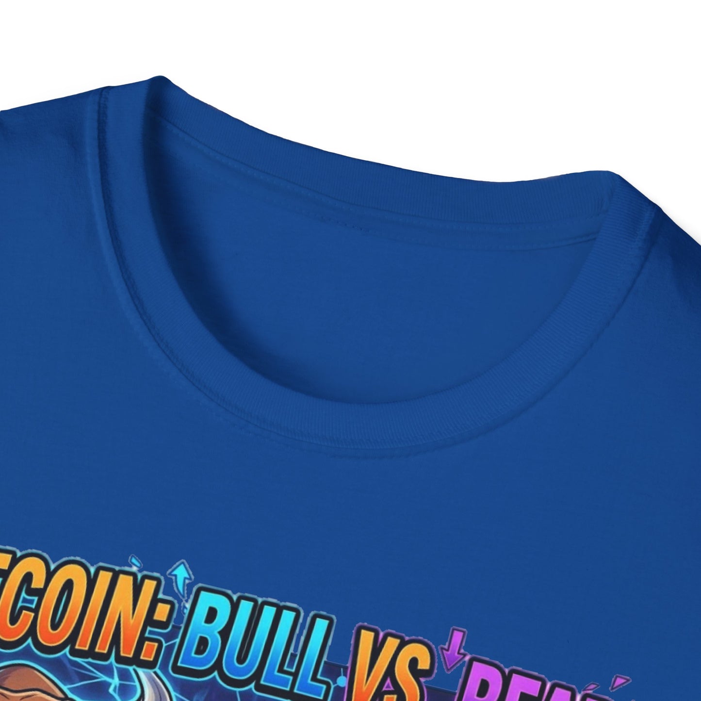 Bitcoin Bull vs Bear T-Shirt - 'The Decentralized Battle' Crypto Graphic Tee