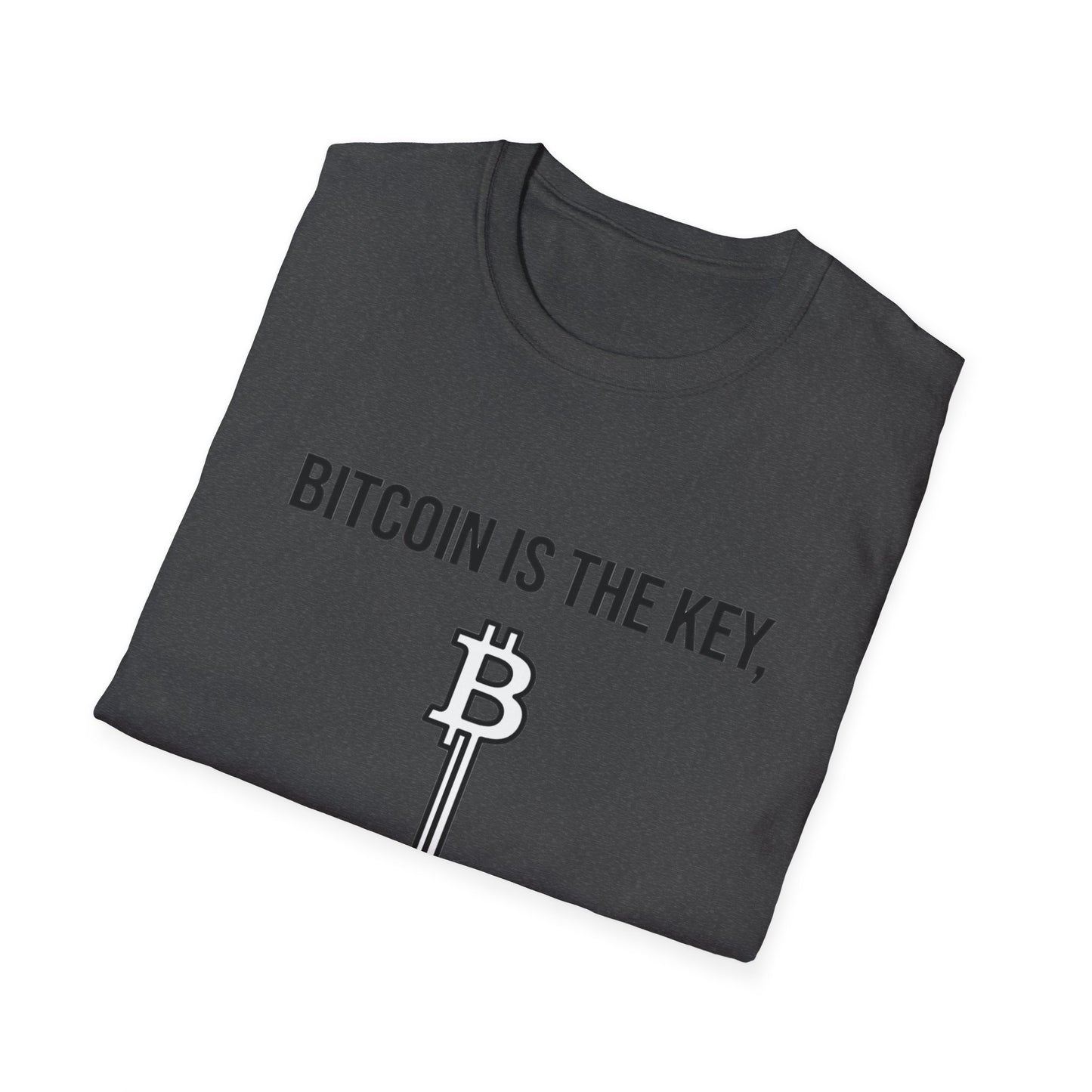 Bitcoin Is the Key T-Shirt — To Financial Freedom Crypto Tee