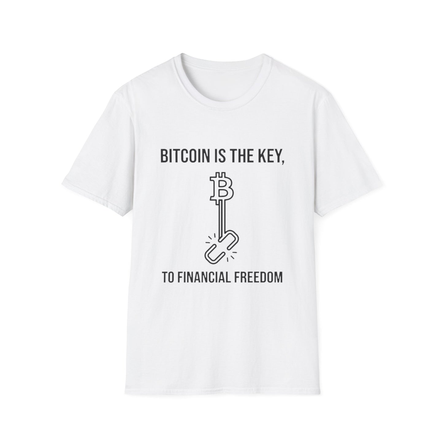 Bitcoin Is the Key T-Shirt — To Financial Freedom Crypto Tee