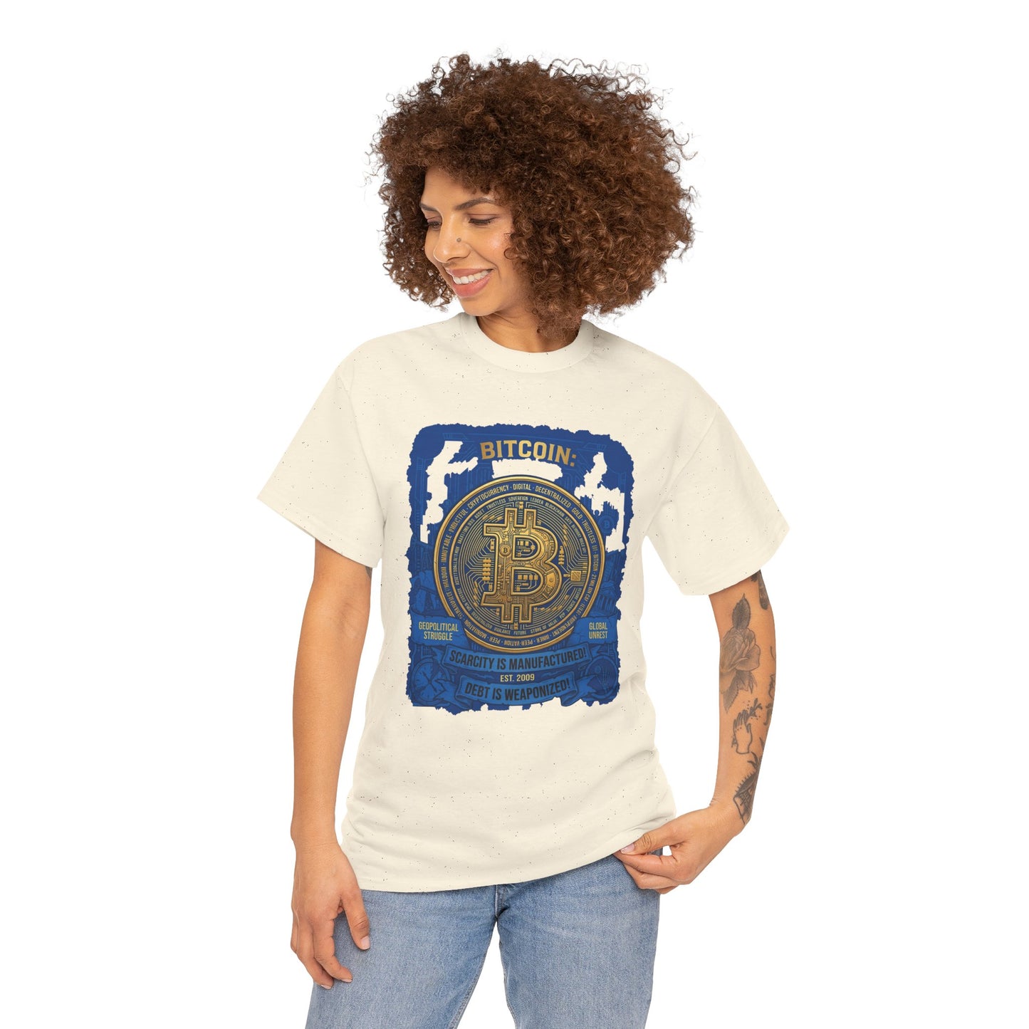 Bitcoin Vintage Coin Graphic Tee — Crypto Enthusiast T-Shirt