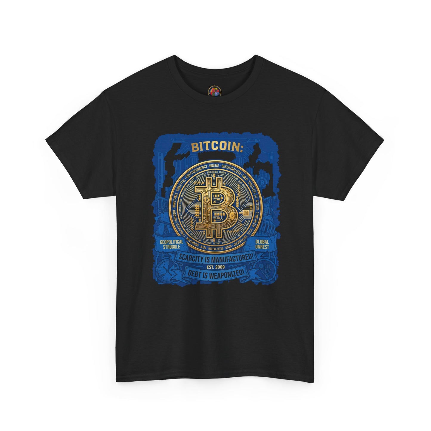 Bitcoin Vintage Coin Graphic Tee — Crypto Enthusiast T-Shirt