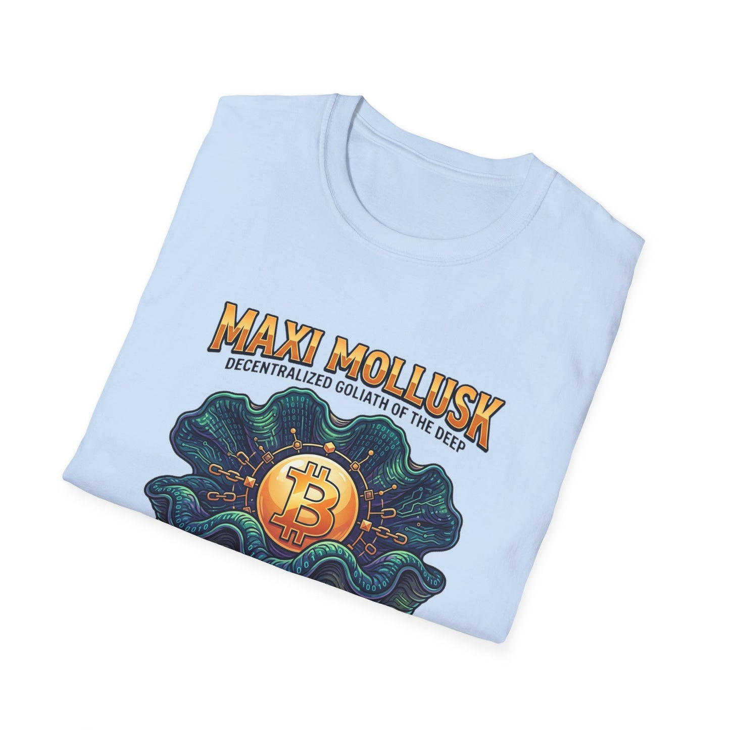 Bitcoin Pearl T-Shirt — "Maxi Mollusk" Crypto Art Tee