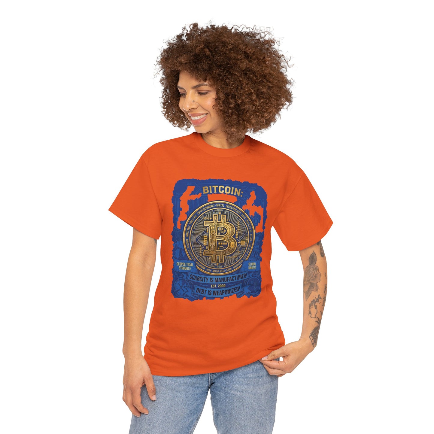 Bitcoin Vintage Coin Graphic Tee — Crypto Enthusiast T-Shirt