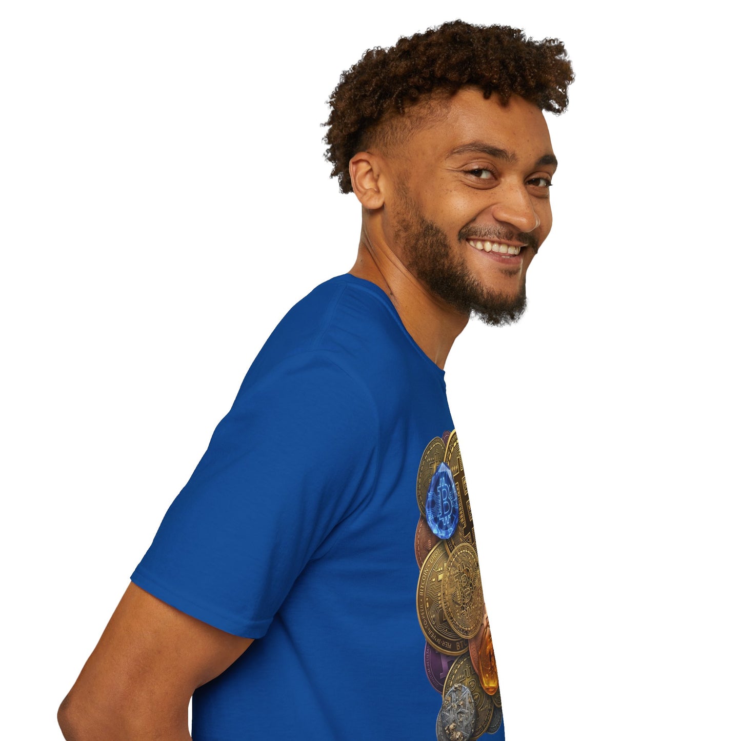 Bitcoin Crypto Coins Graphic T‑Shirt — Cryptocurrency Investor Tee