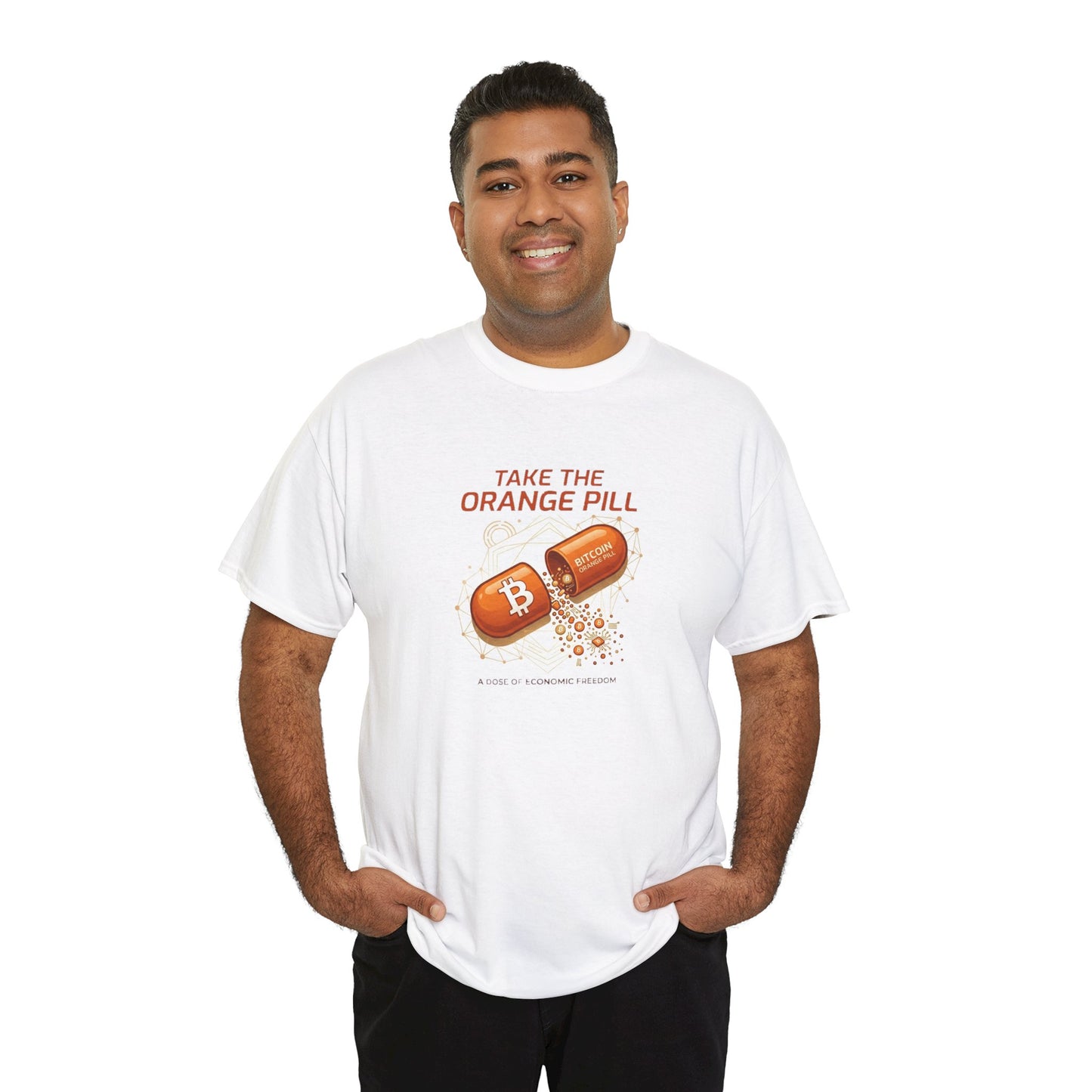 Bitcoin 'Take The Orange Pill' Graphic Tee
