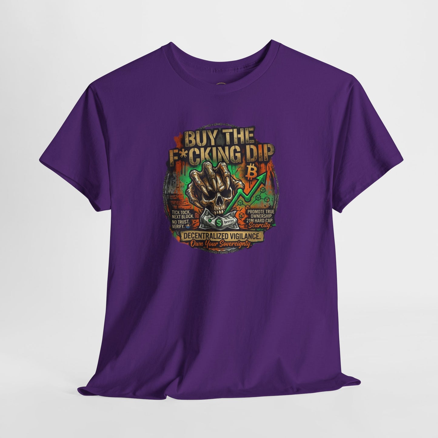 Buy The F*cking Dip Graphic Tee — Stock Market Crypto HODL Trading Shirt