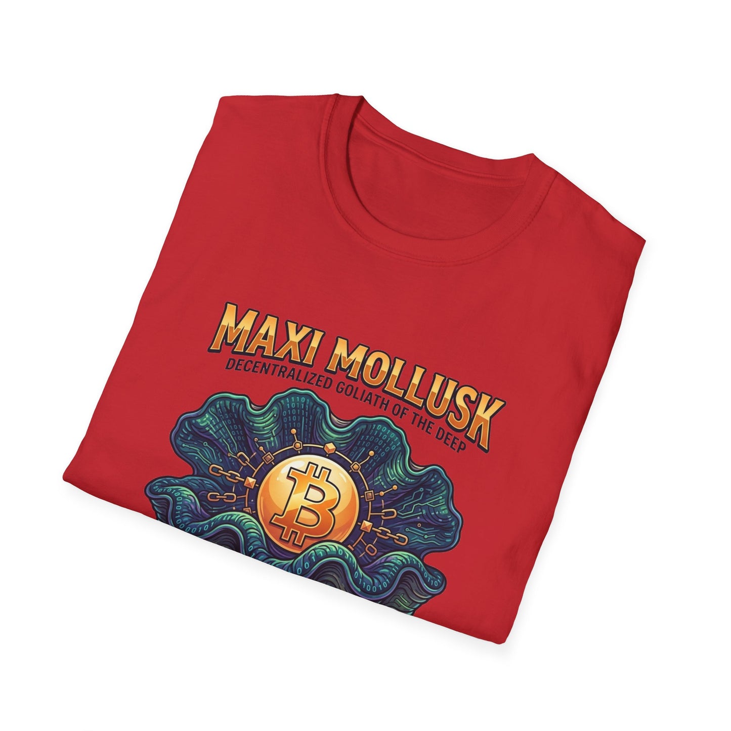 Bitcoin Pearl T-Shirt — "Maxi Mollusk" Crypto Art Tee