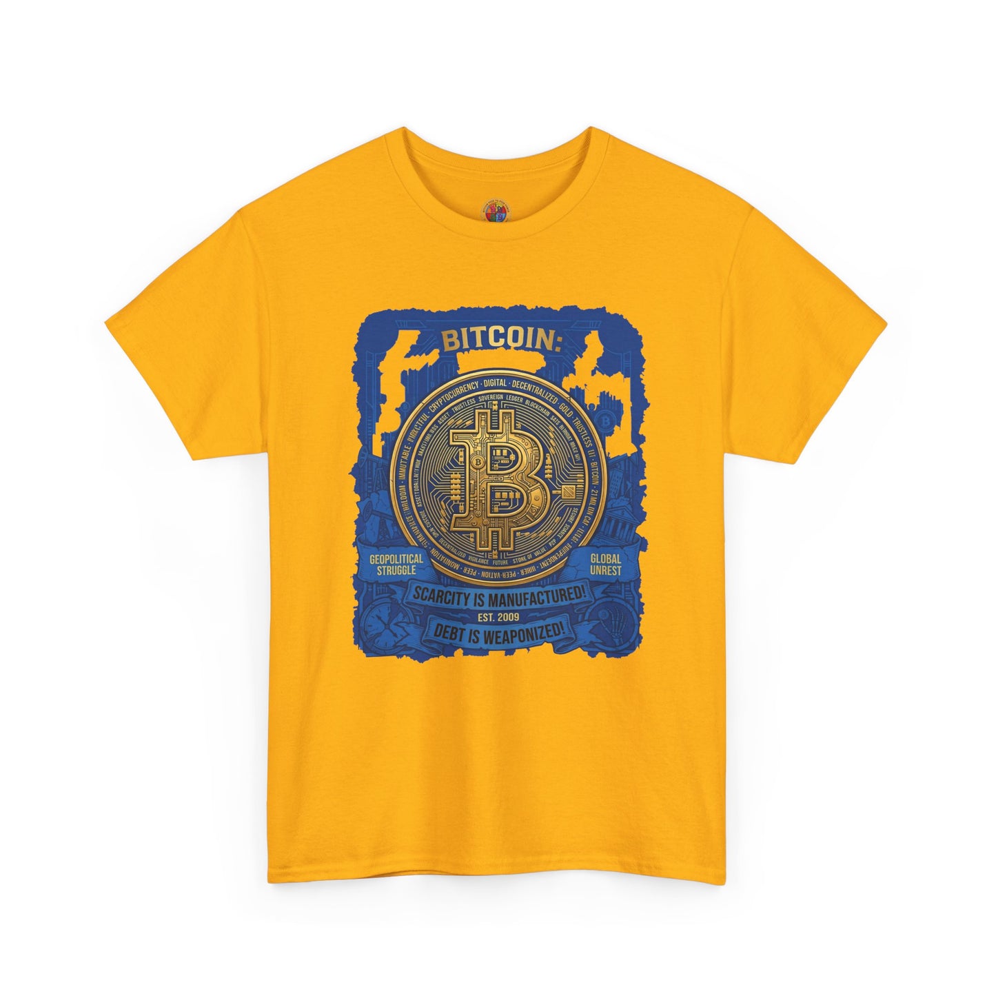 Bitcoin Vintage Coin Graphic Tee — Crypto Enthusiast T-Shirt