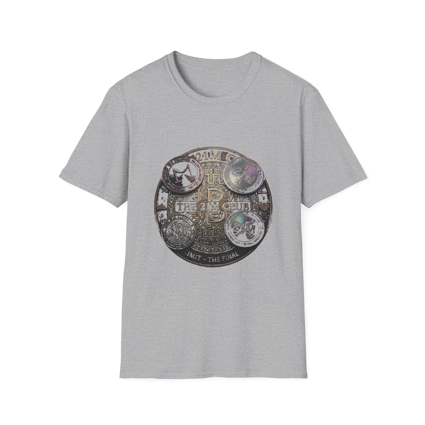 Vintage 21M Club Coin Circle T-Shirt — Retro Currency Graphic Tee