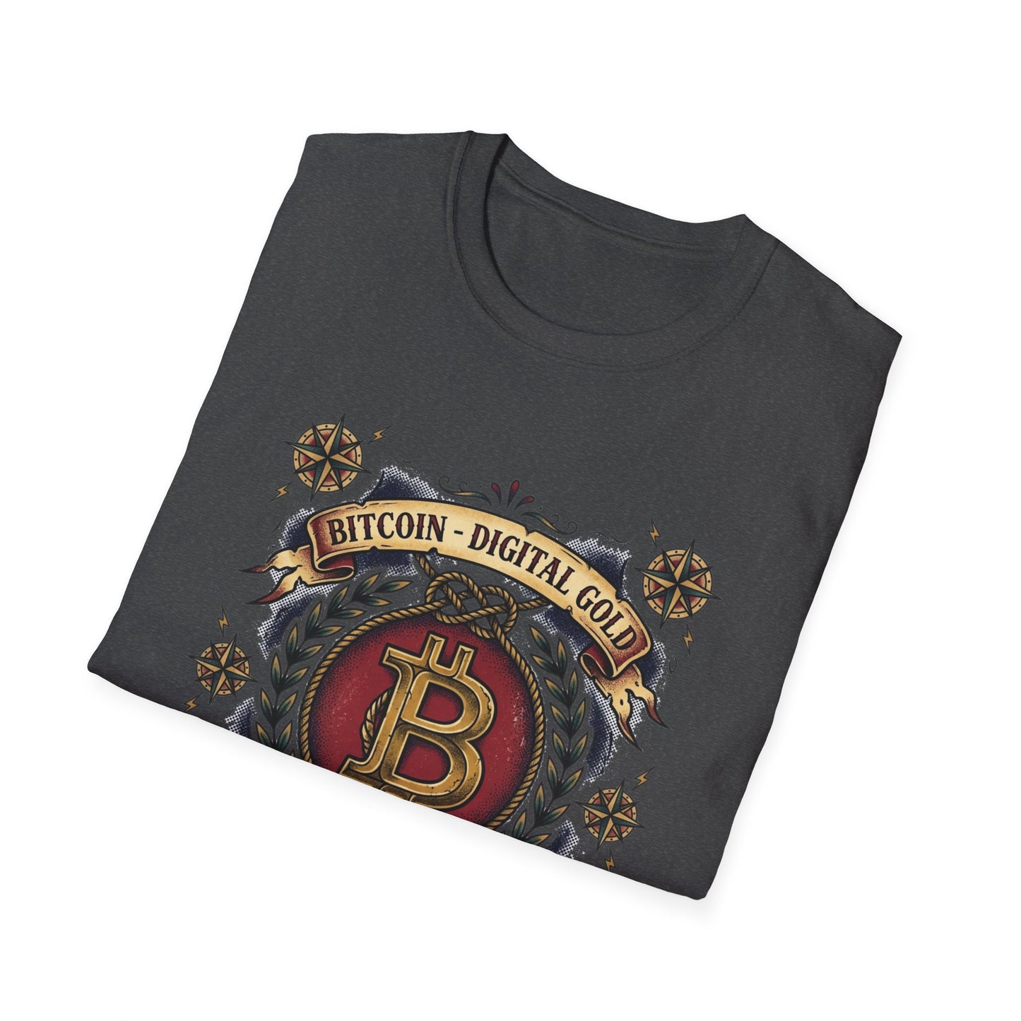 Bitcoin Crest T-Shirt — "Bitcoin: Digital Gold" Graphic Tee