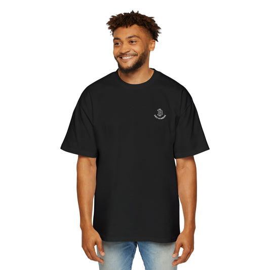 Men's Oversized Tee — Small "Vires in Numeris" Design