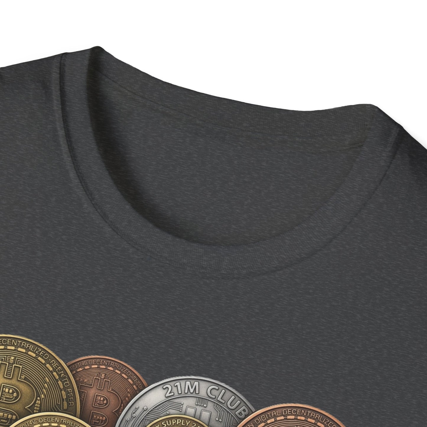 21M Club Coins Stack T-Shirt — Bitcoin & Altcoin Vintage Coins Tee