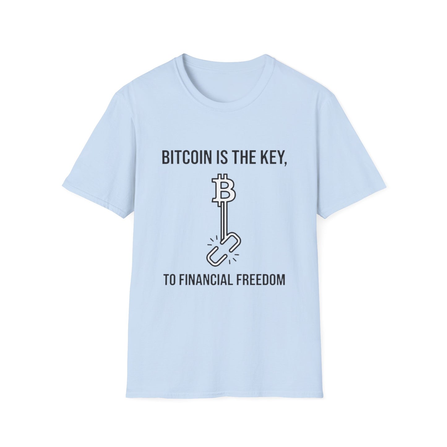 Bitcoin Is the Key T-Shirt — To Financial Freedom Crypto Tee
