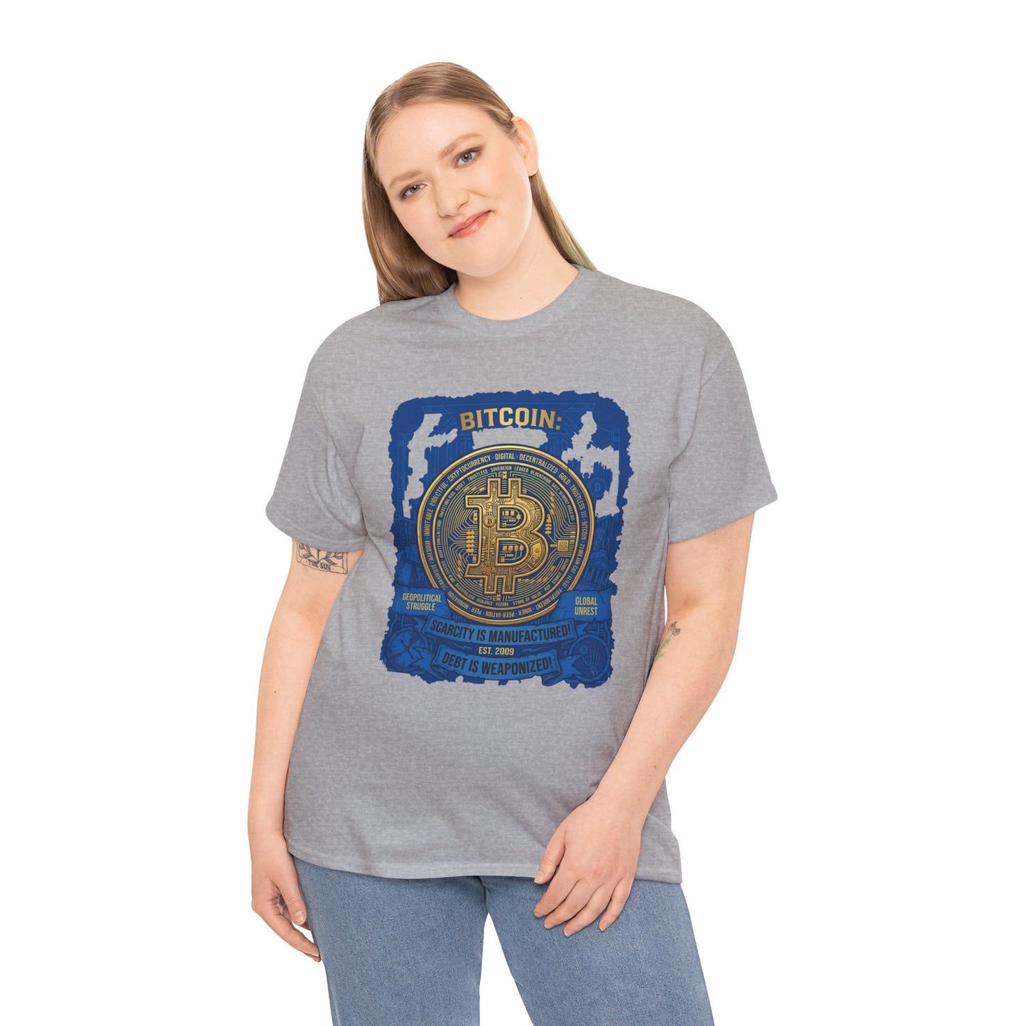 Bitcoin Vintage Coin Graphic Tee — Crypto Enthusiast T-Shirt