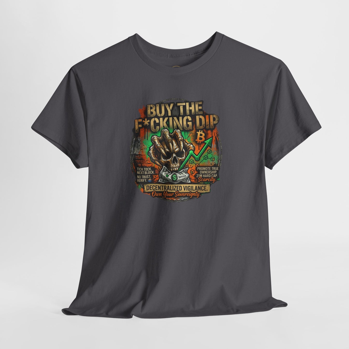 Buy The F*cking Dip Graphic Tee — Stock Market Crypto HODL Trading Shirt