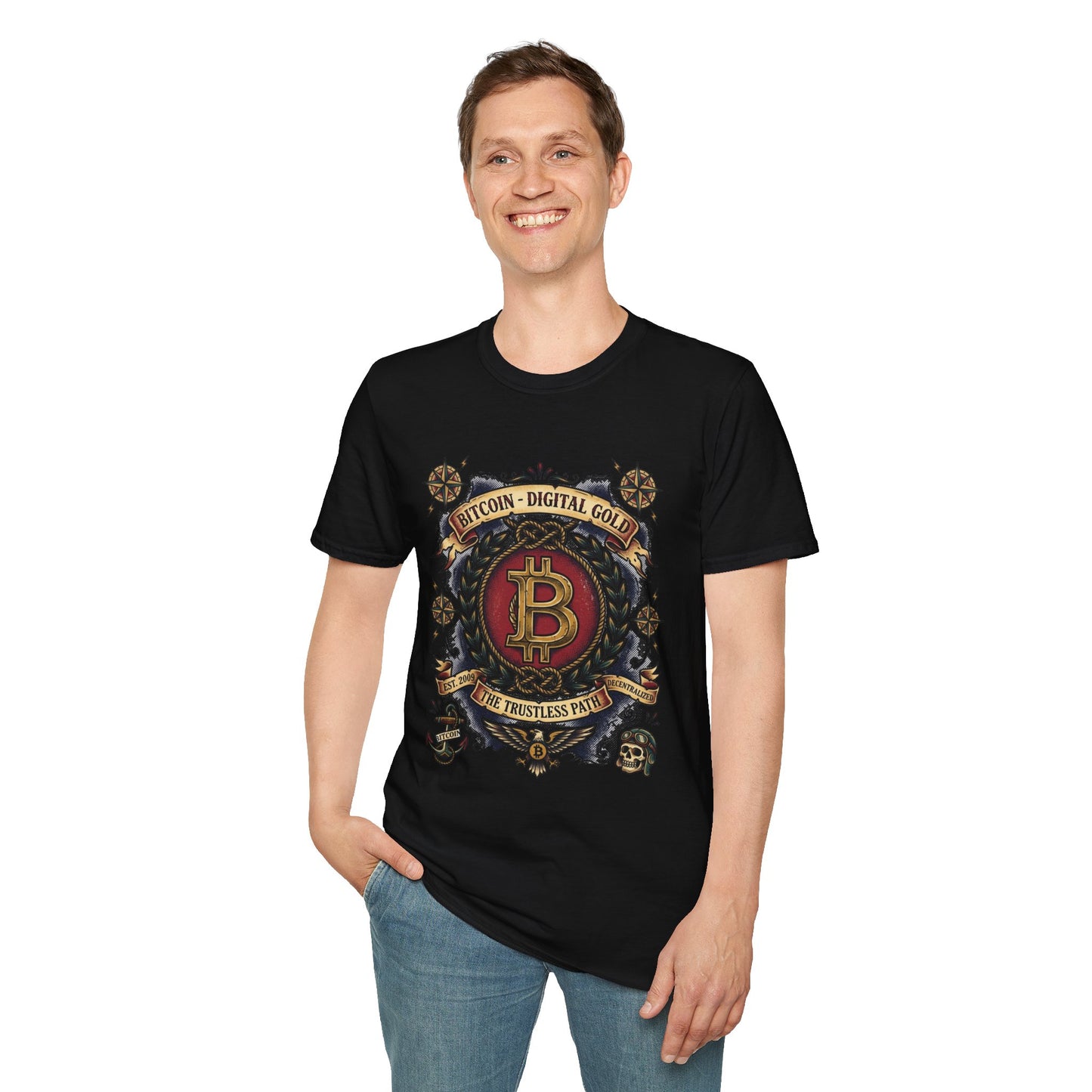 Bitcoin Crest T-Shirt — "Bitcoin: Digital Gold" Graphic Tee