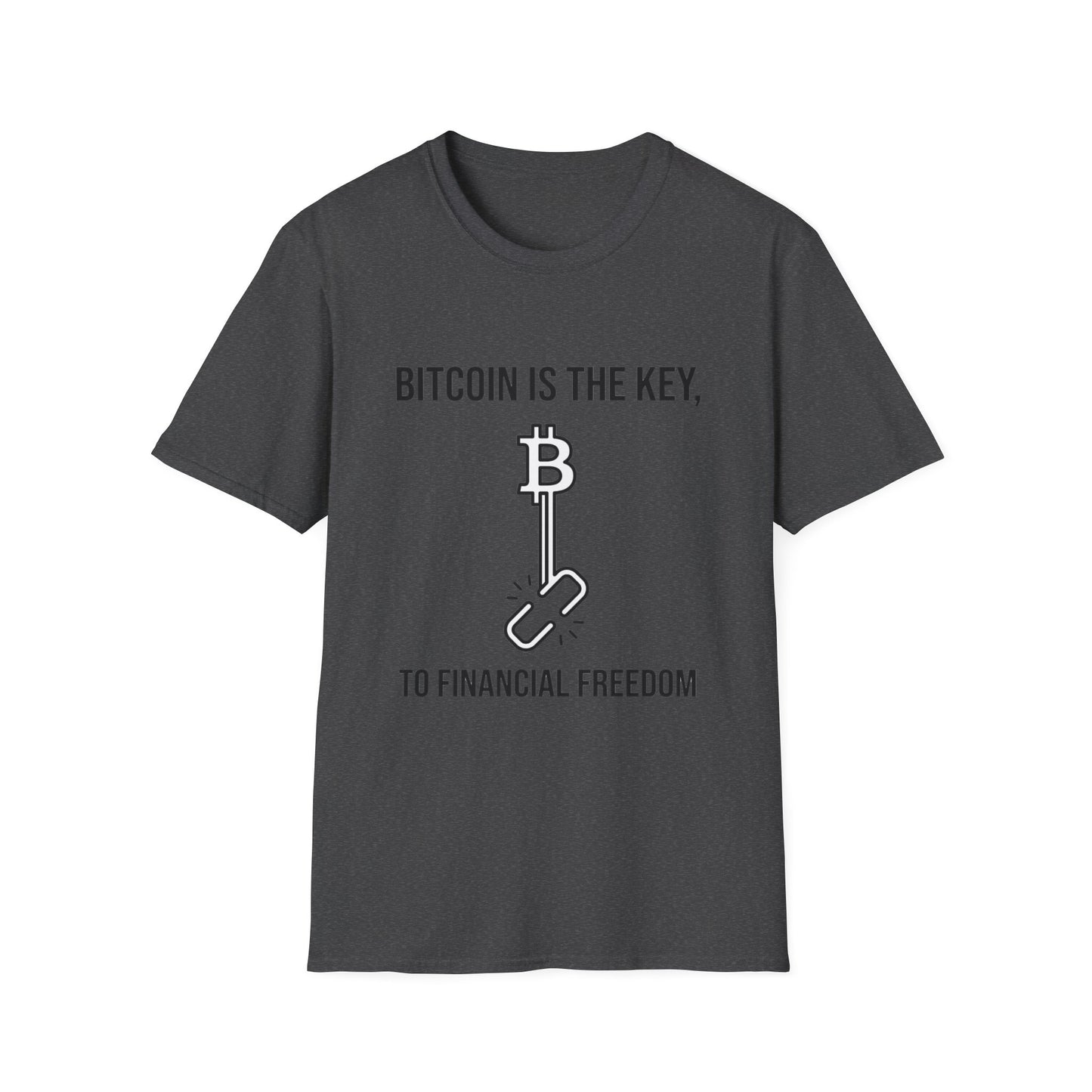 Bitcoin Is the Key T-Shirt — To Financial Freedom Crypto Tee
