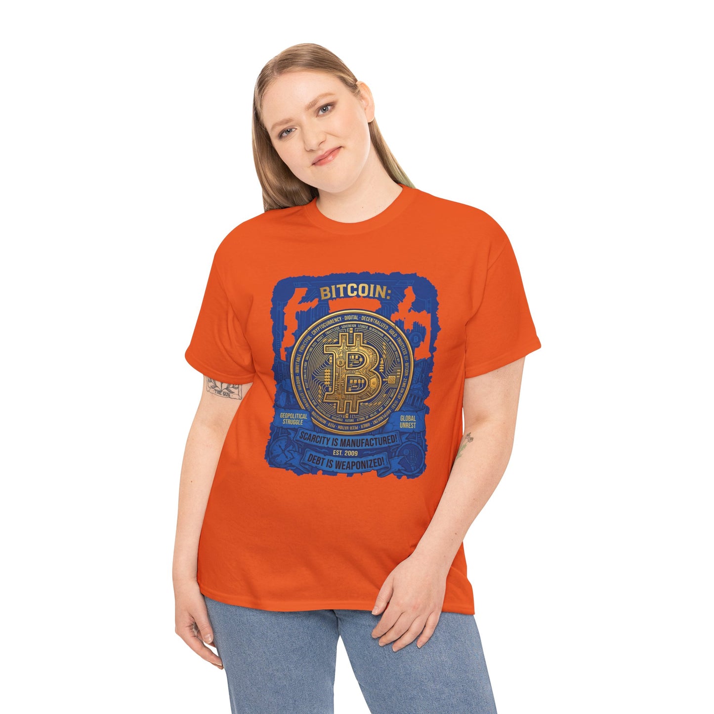 Bitcoin Vintage Coin Graphic Tee — Crypto Enthusiast T-Shirt