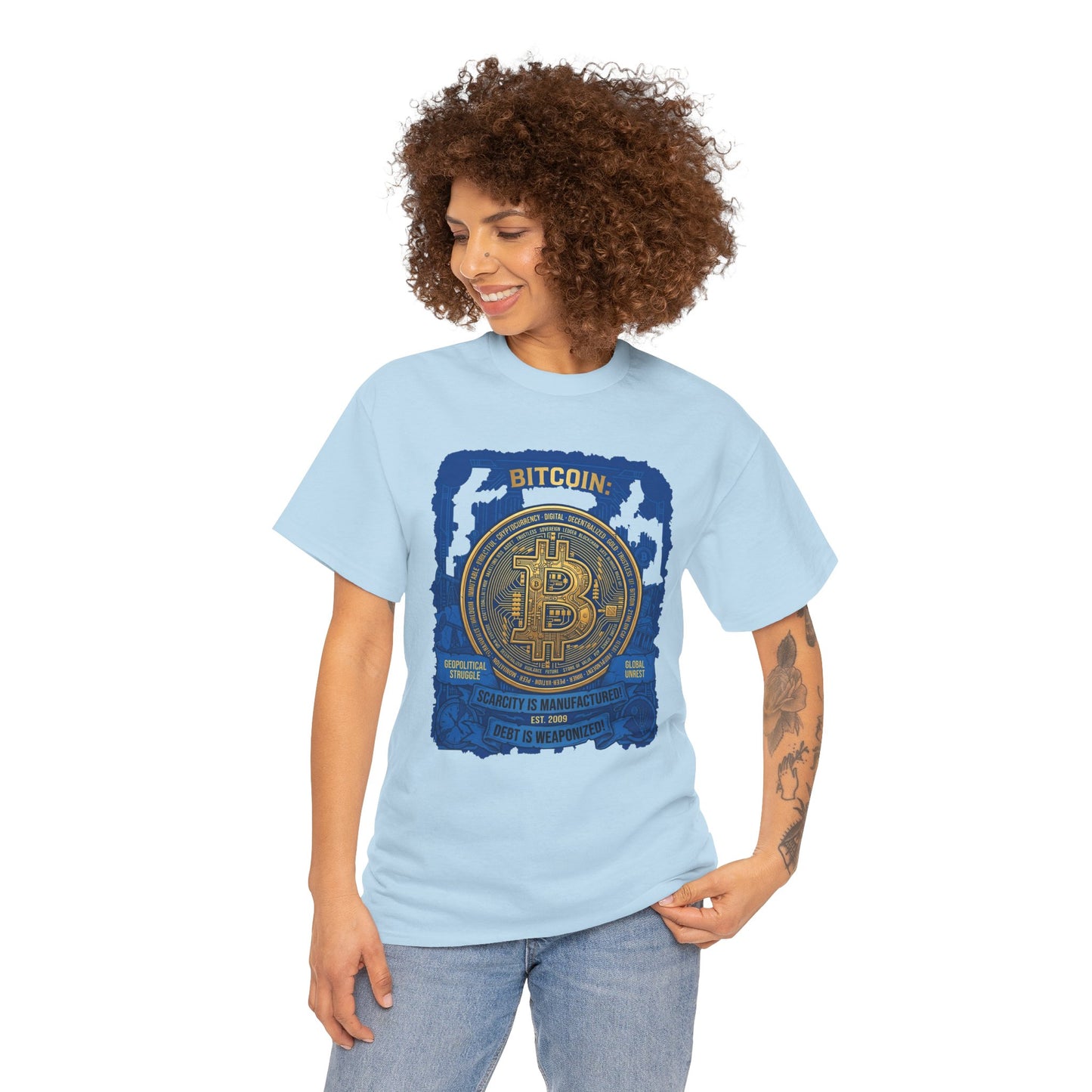 Bitcoin Vintage Coin Graphic Tee — Crypto Enthusiast T-Shirt