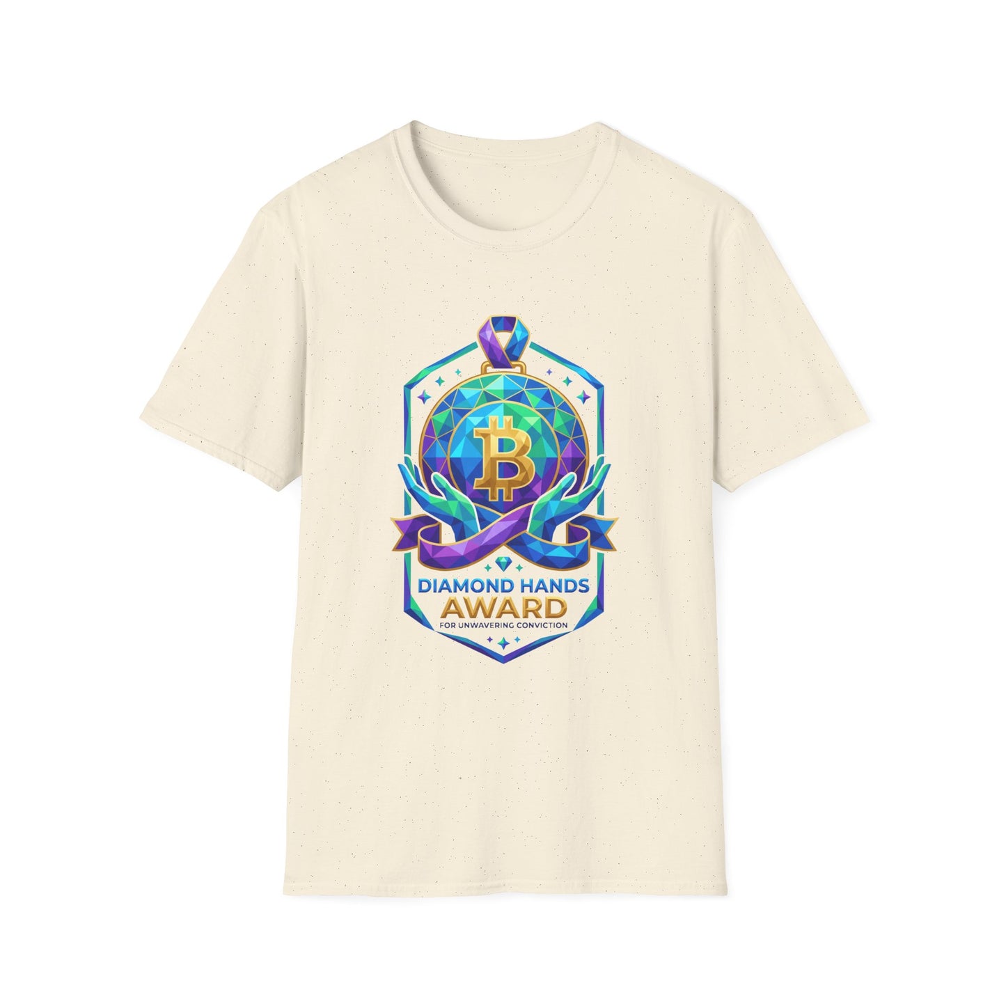 Bitcoin Diamond Hands Award T-Shirt — Crypto Investor Graphic Tee
