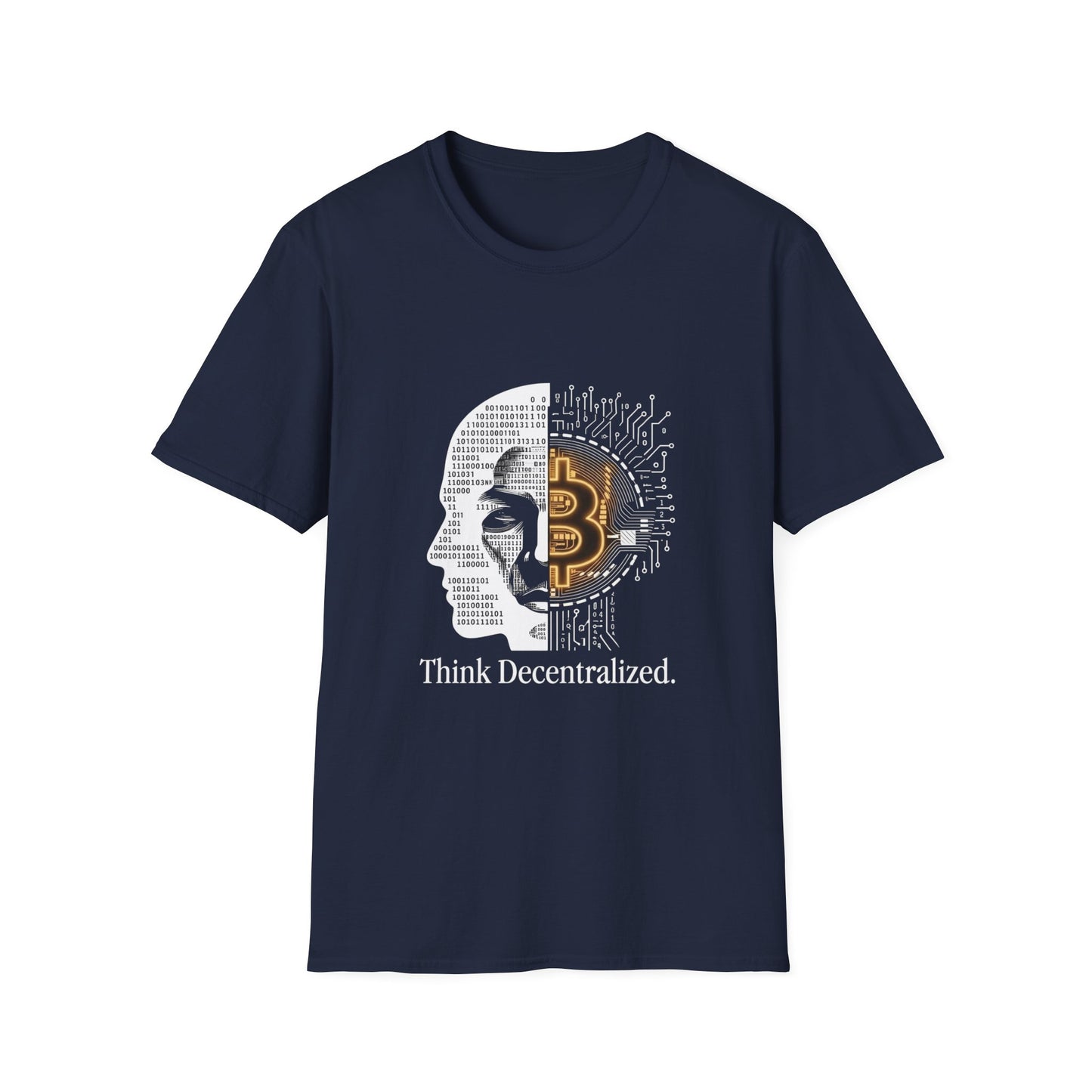 Think Decentralized Bitcoin T-Shirt — Crypto Tech Graphic Tee