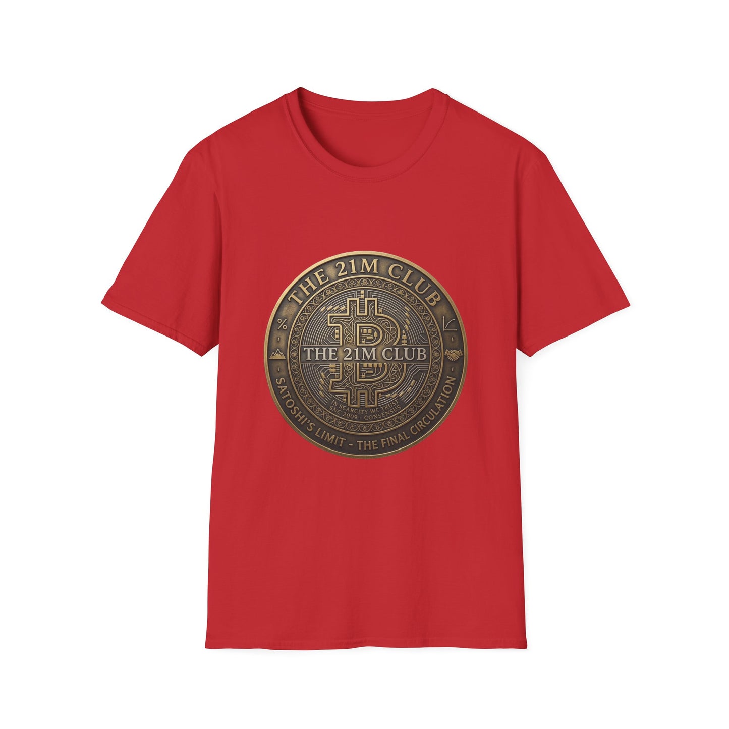 Bitcoin The 21M Club T-Shirt — Retro Crypto Coin Design